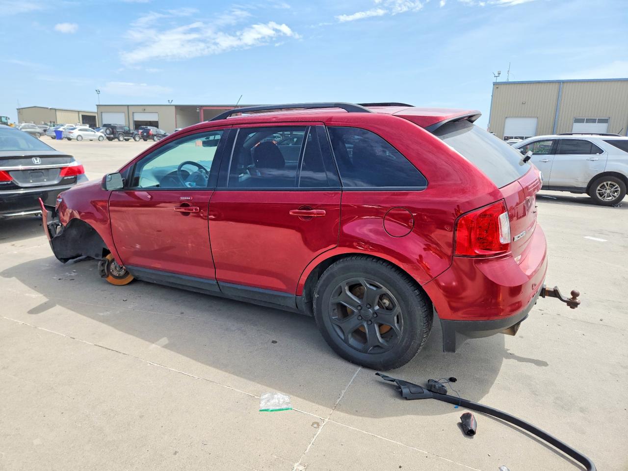 2014 Ford Edge Sel Red vin: 2FMDK4JC2EBB00467