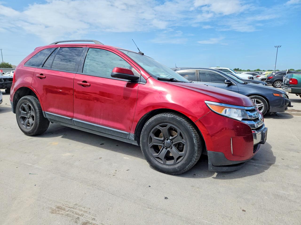 2014 Ford Edge Sel Red vin: 2FMDK4JC2EBB00467