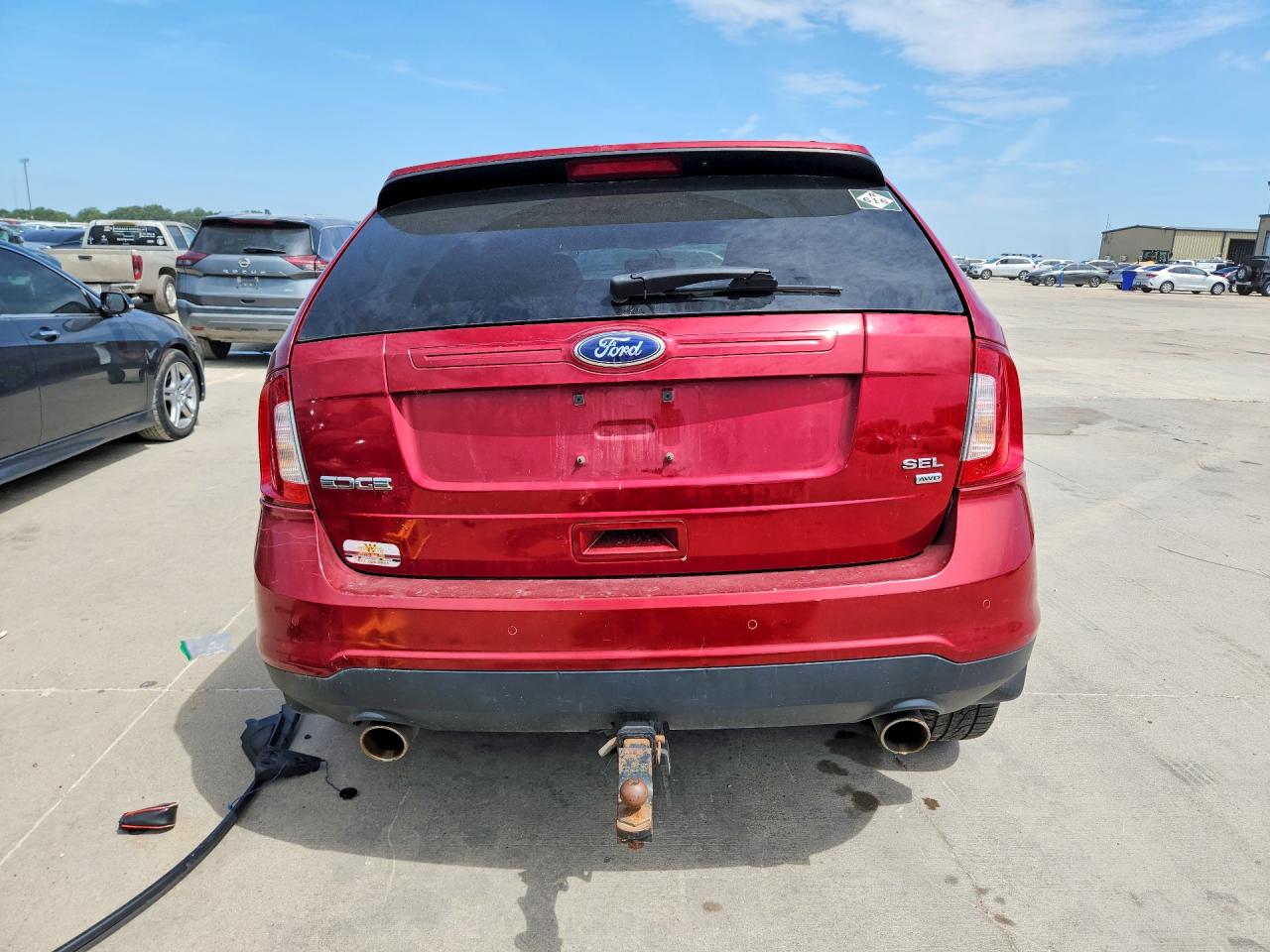 2014 Ford Edge Sel Red vin: 2FMDK4JC2EBB00467
