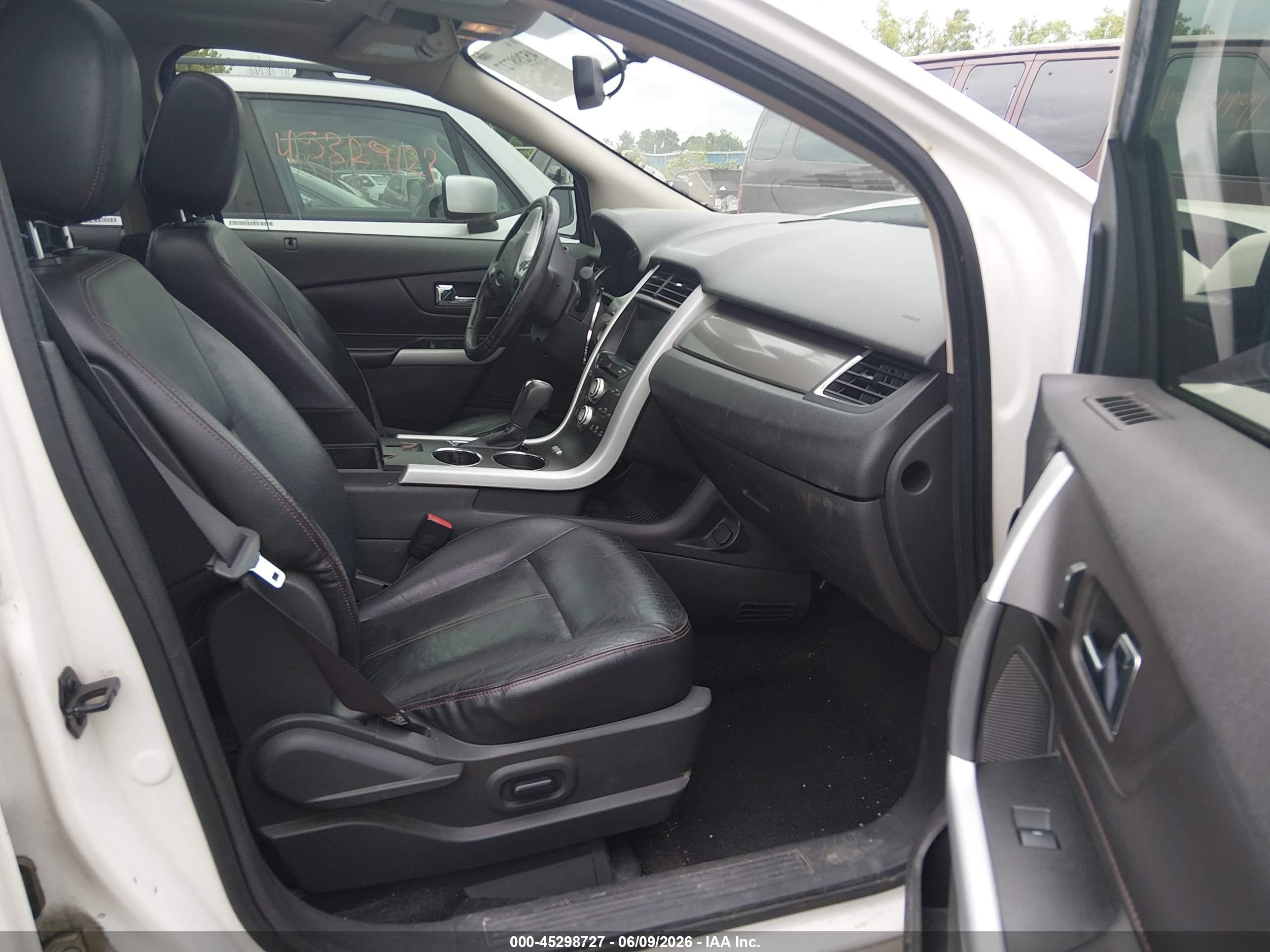 2014 Ford Edge Sel White vin: 2FMDK4JC2EBB28768