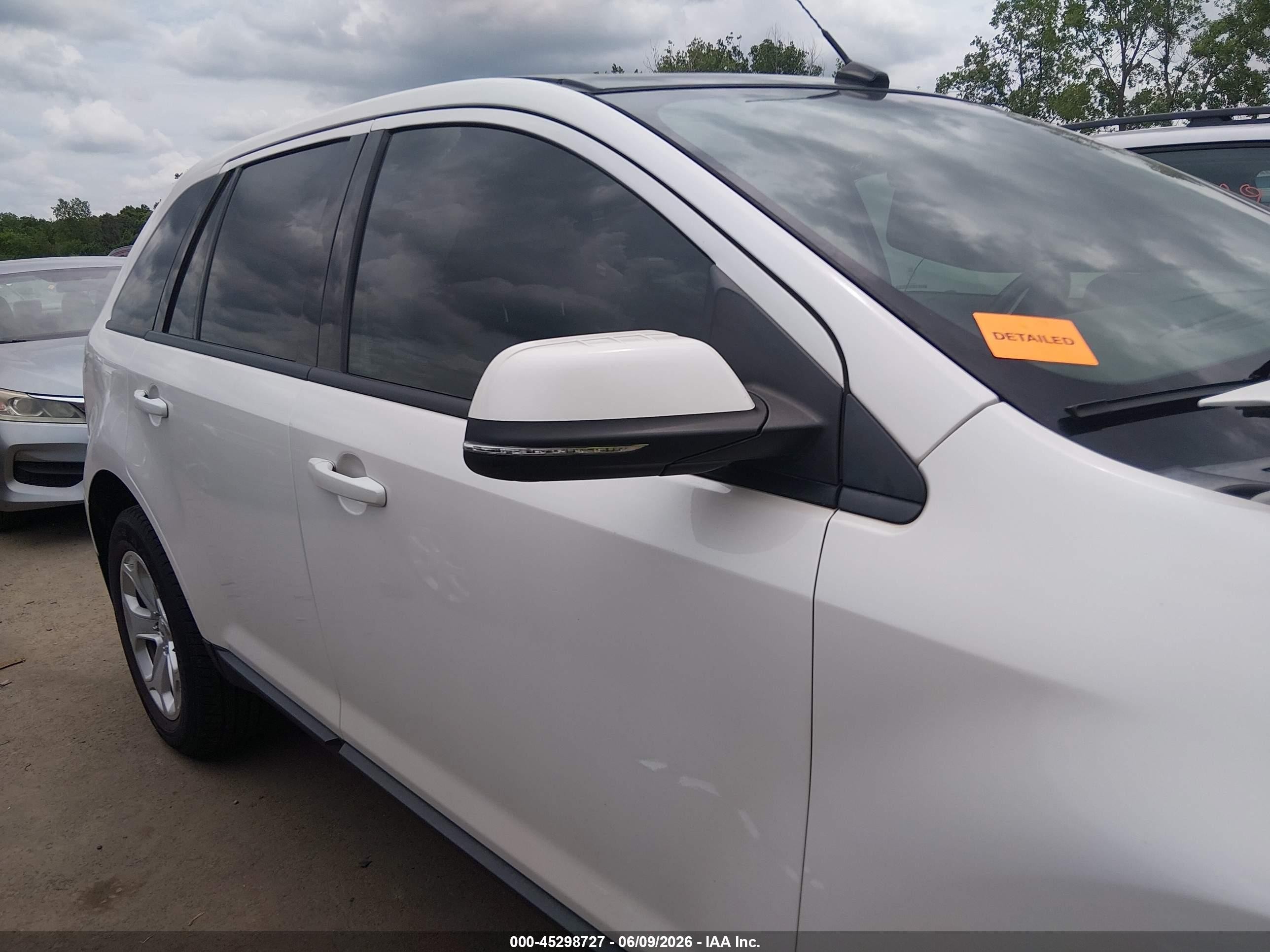 2014 Ford Edge Sel White vin: 2FMDK4JC2EBB28768