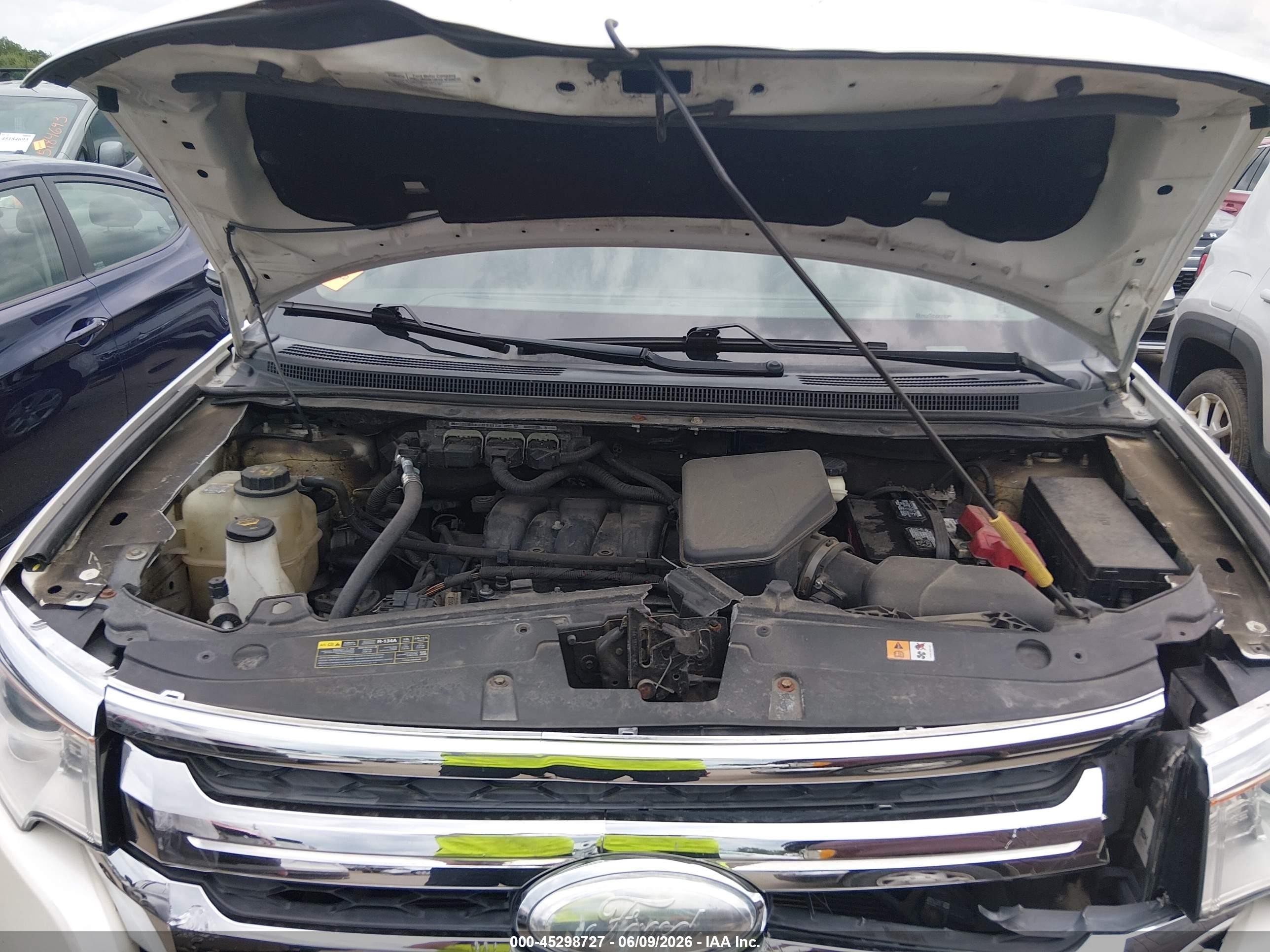 2014 Ford Edge Sel White vin: 2FMDK4JC2EBB28768