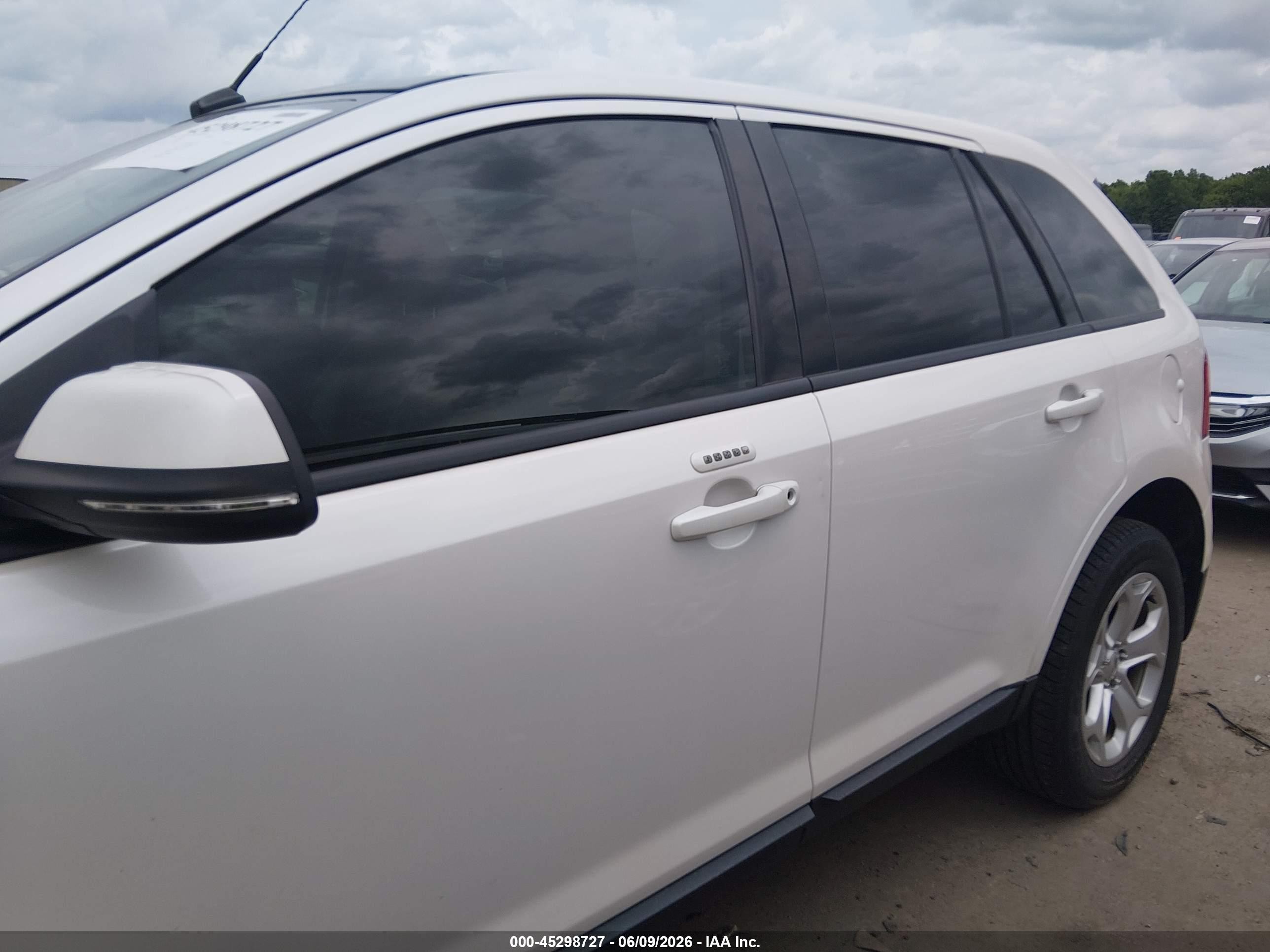2014 Ford Edge Sel White vin: 2FMDK4JC2EBB28768