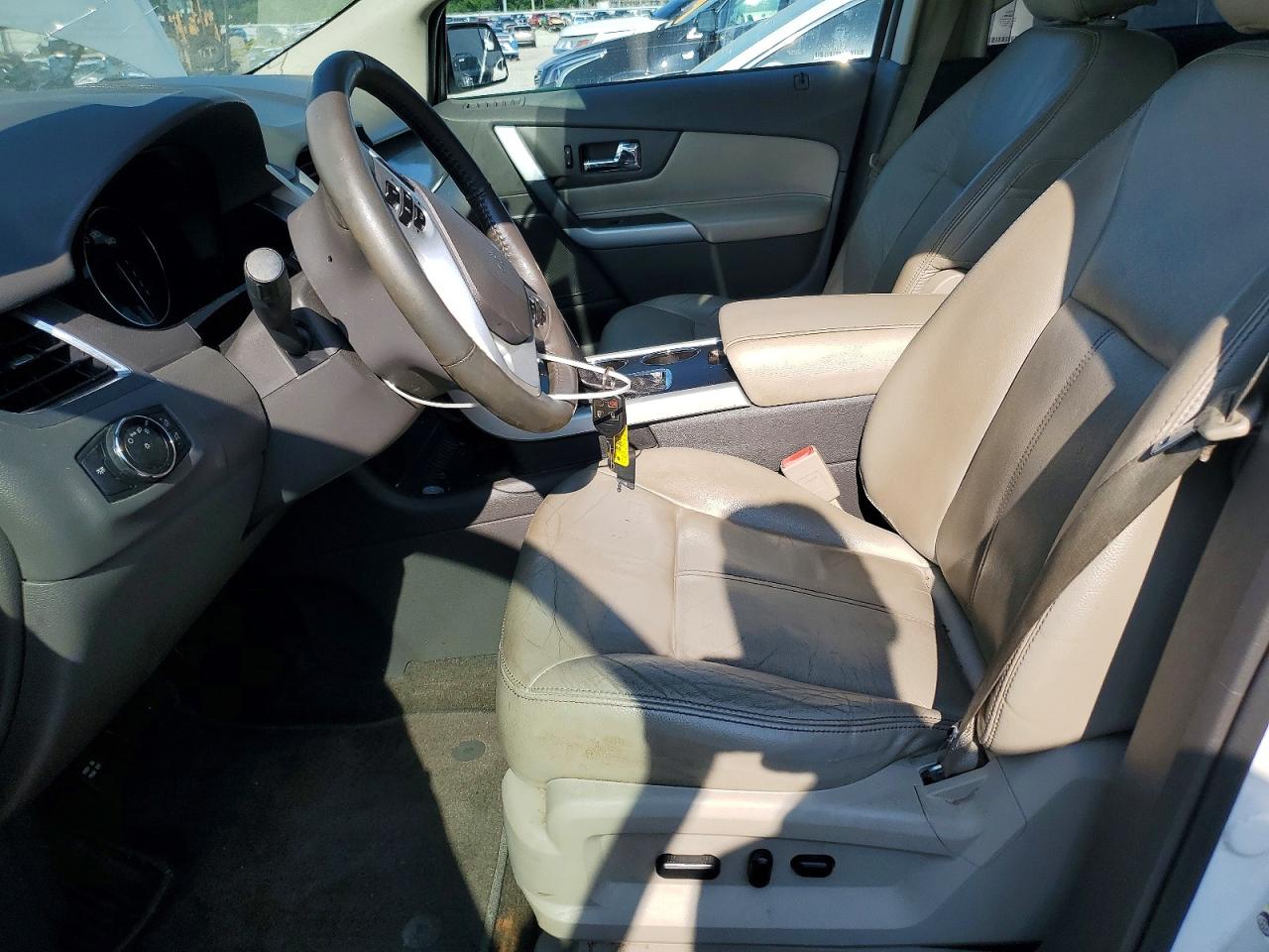 2014 Ford Edge Sel White vin: 2FMDK4JC2EBB51743