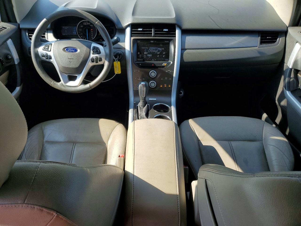 2014 Ford Edge Sel White vin: 2FMDK4JC2EBB51743