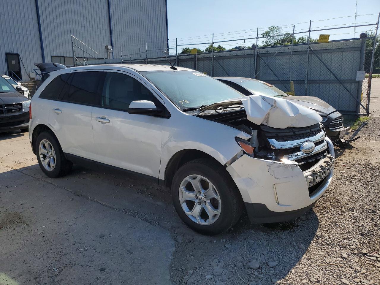 2014 Ford Edge Sel White vin: 2FMDK4JC2EBB51743