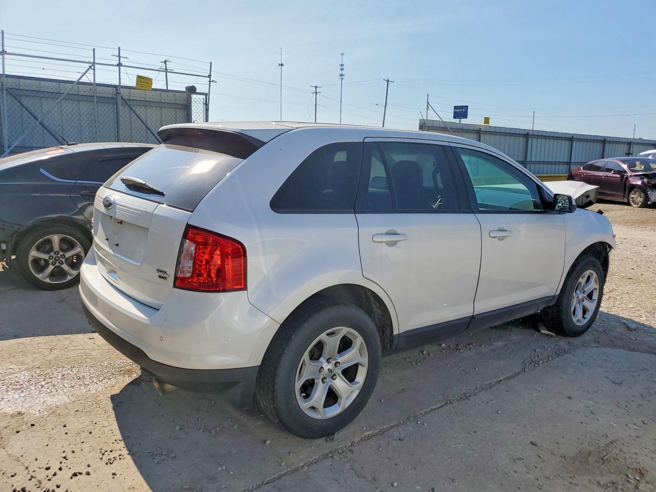 2014 Ford Edge Sel White vin: 2FMDK4JC2EBB51743