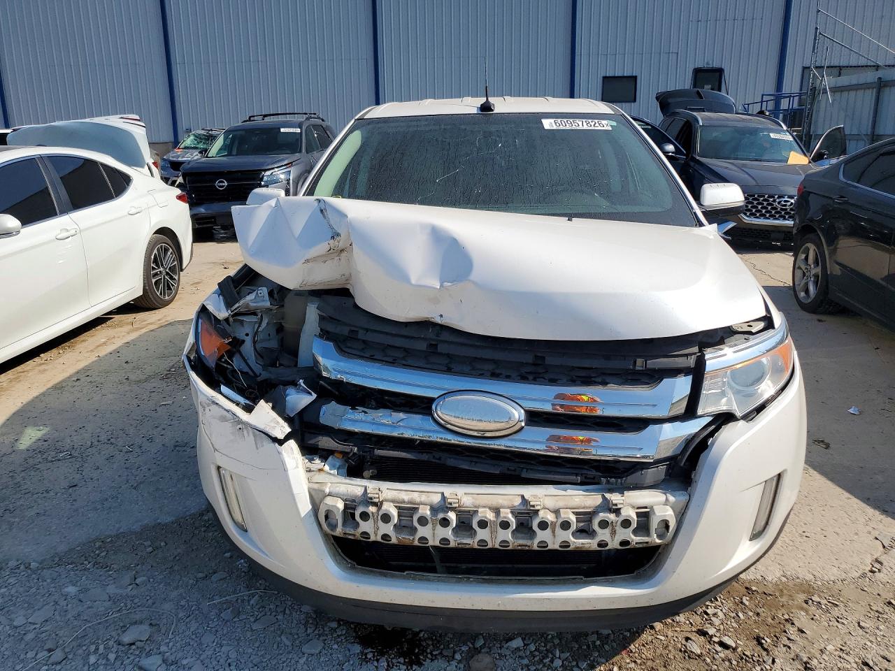 2014 Ford Edge Sel White vin: 2FMDK4JC2EBB51743