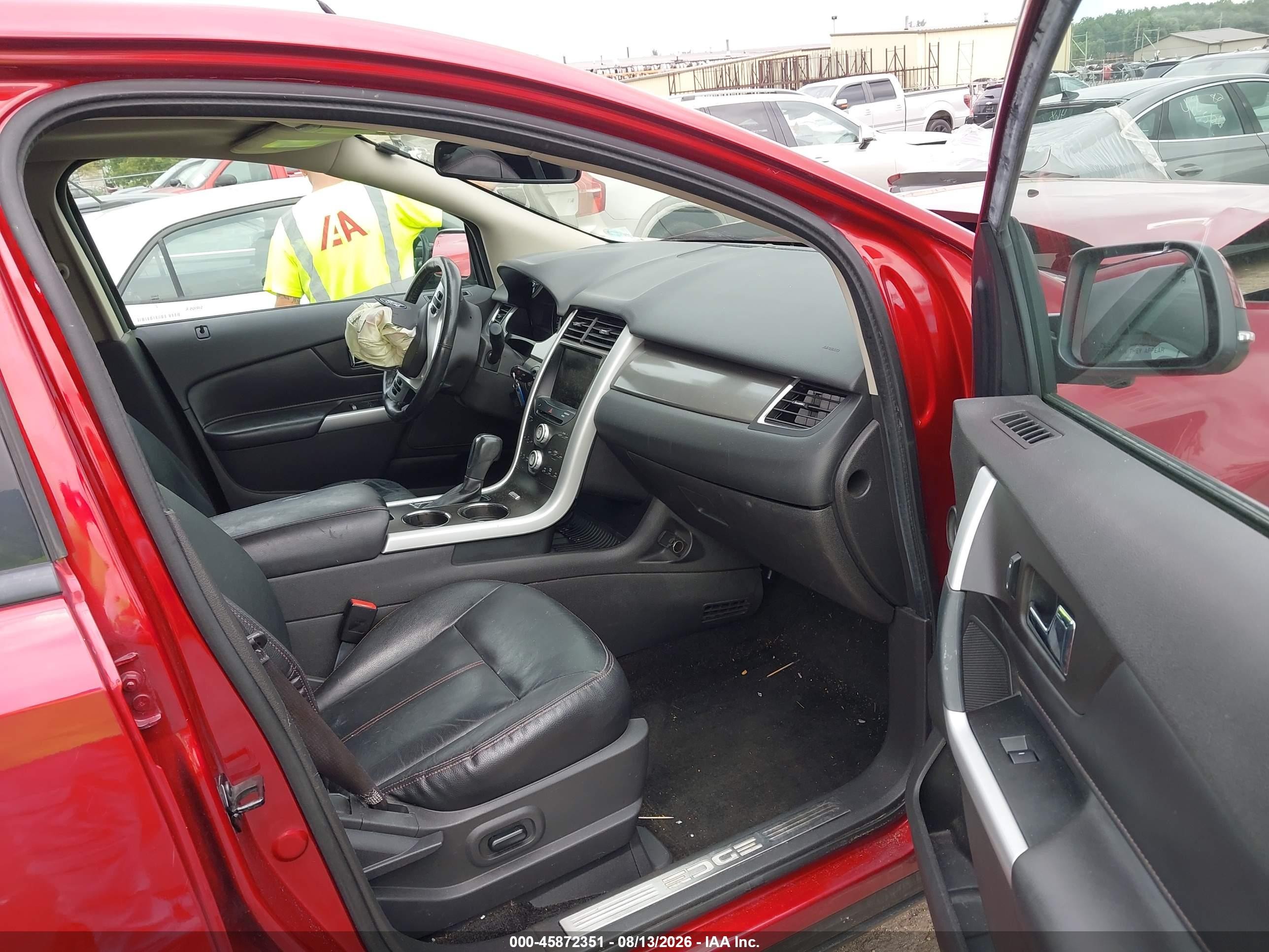 2014 Ford Edge Sel Red vin: 2FMDK4JC2EBB63309