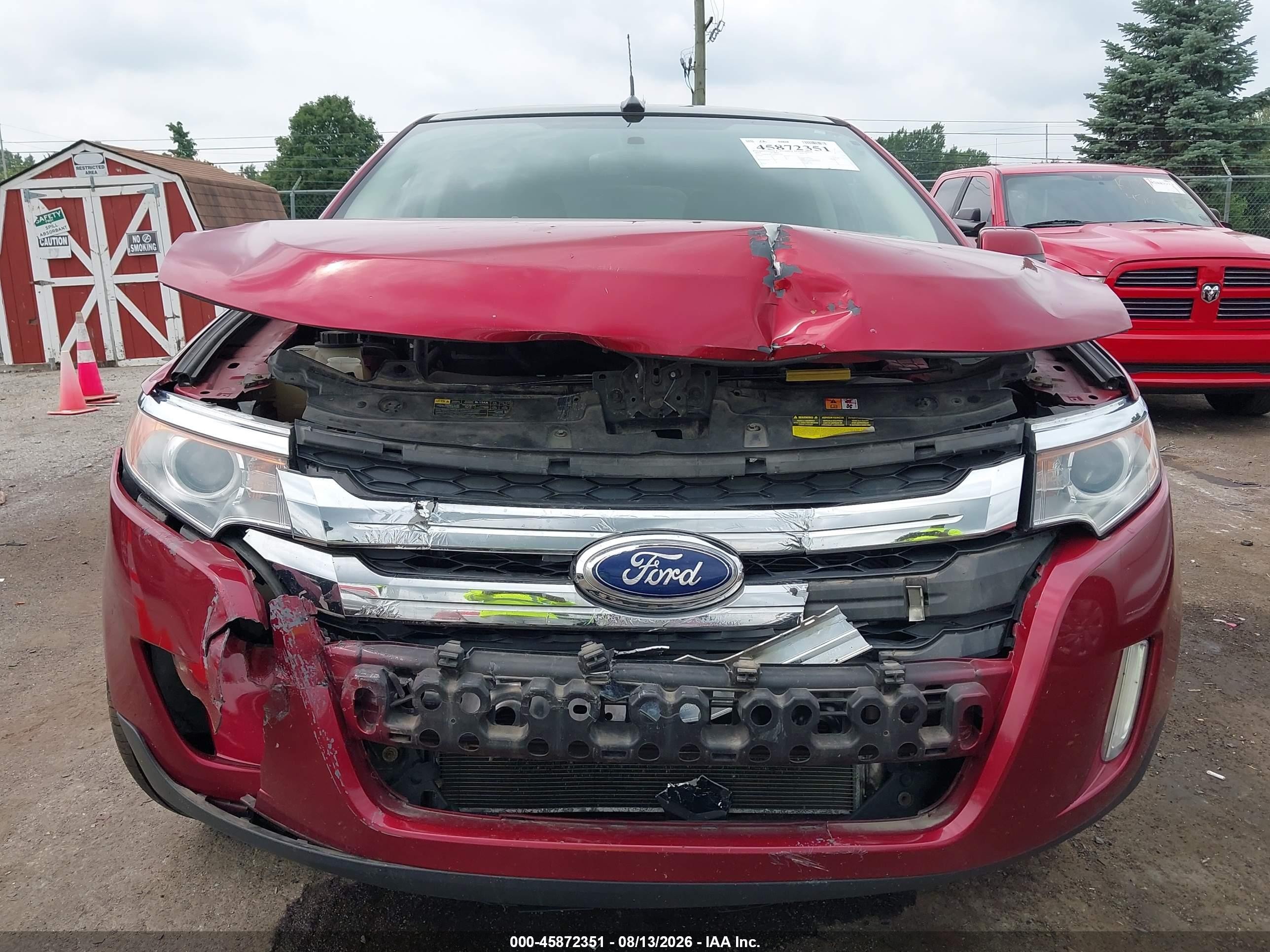 2014 Ford Edge Sel Red vin: 2FMDK4JC2EBB63309