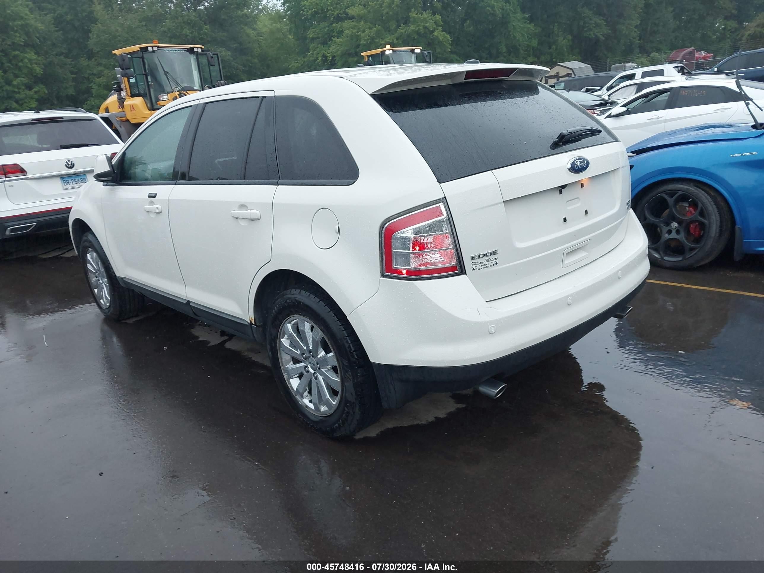 2010 Ford Edge Sel White vin: 2FMDK4JC3ABA24509