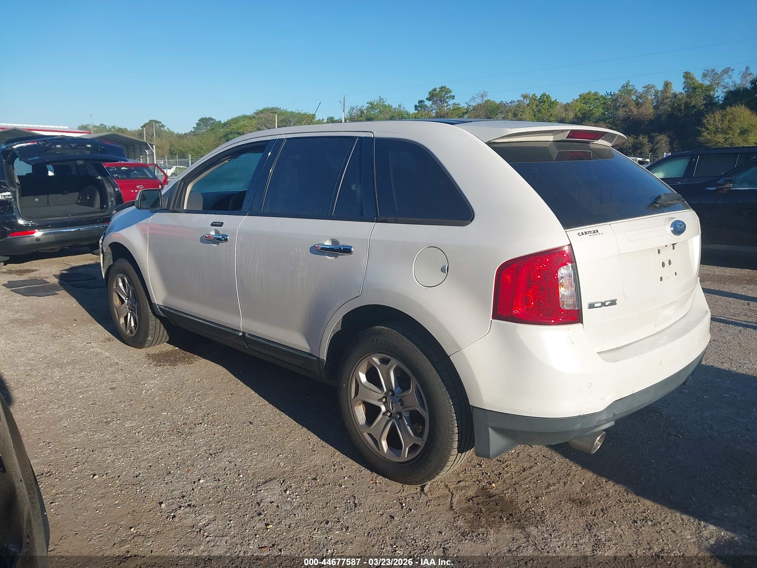 2011 Ford Edge Sel White vin: 2FMDK4JC3BBA90995