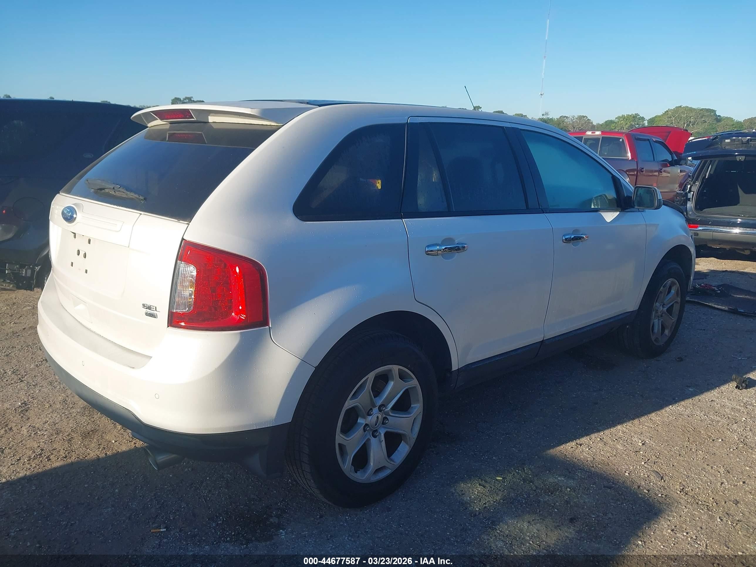 2011 Ford Edge Sel White vin: 2FMDK4JC3BBA90995