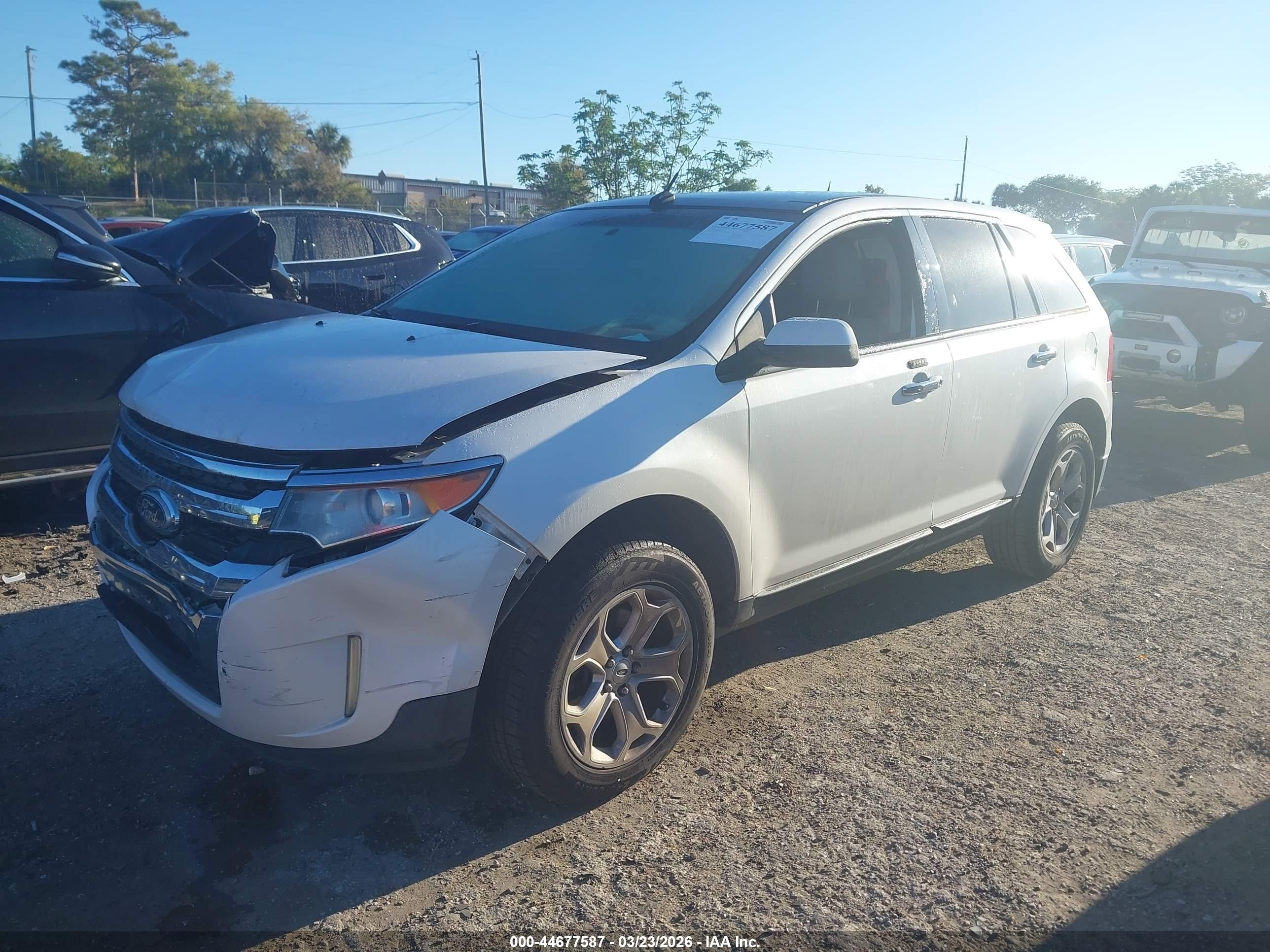 2011 Ford Edge Sel White vin: 2FMDK4JC3BBA90995