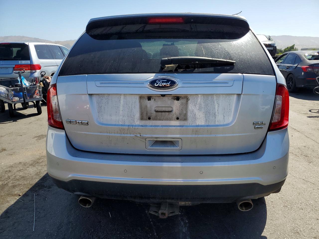 2012 Ford Edge Sel Silver vin: 2FMDK4JC3CBA04442