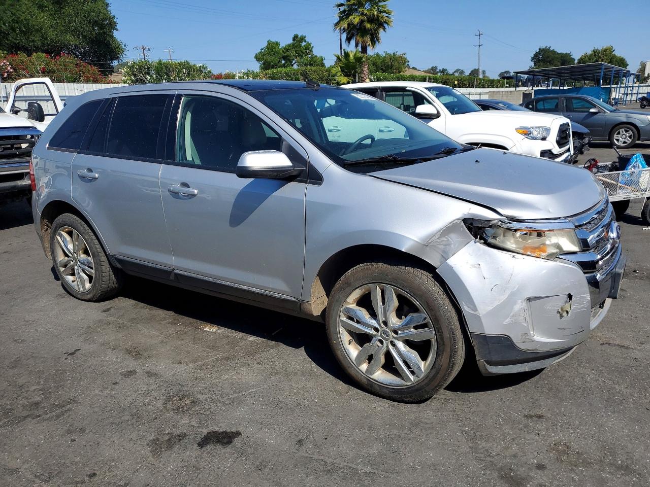 2012 Ford Edge Sel Silver vin: 2FMDK4JC3CBA04442
