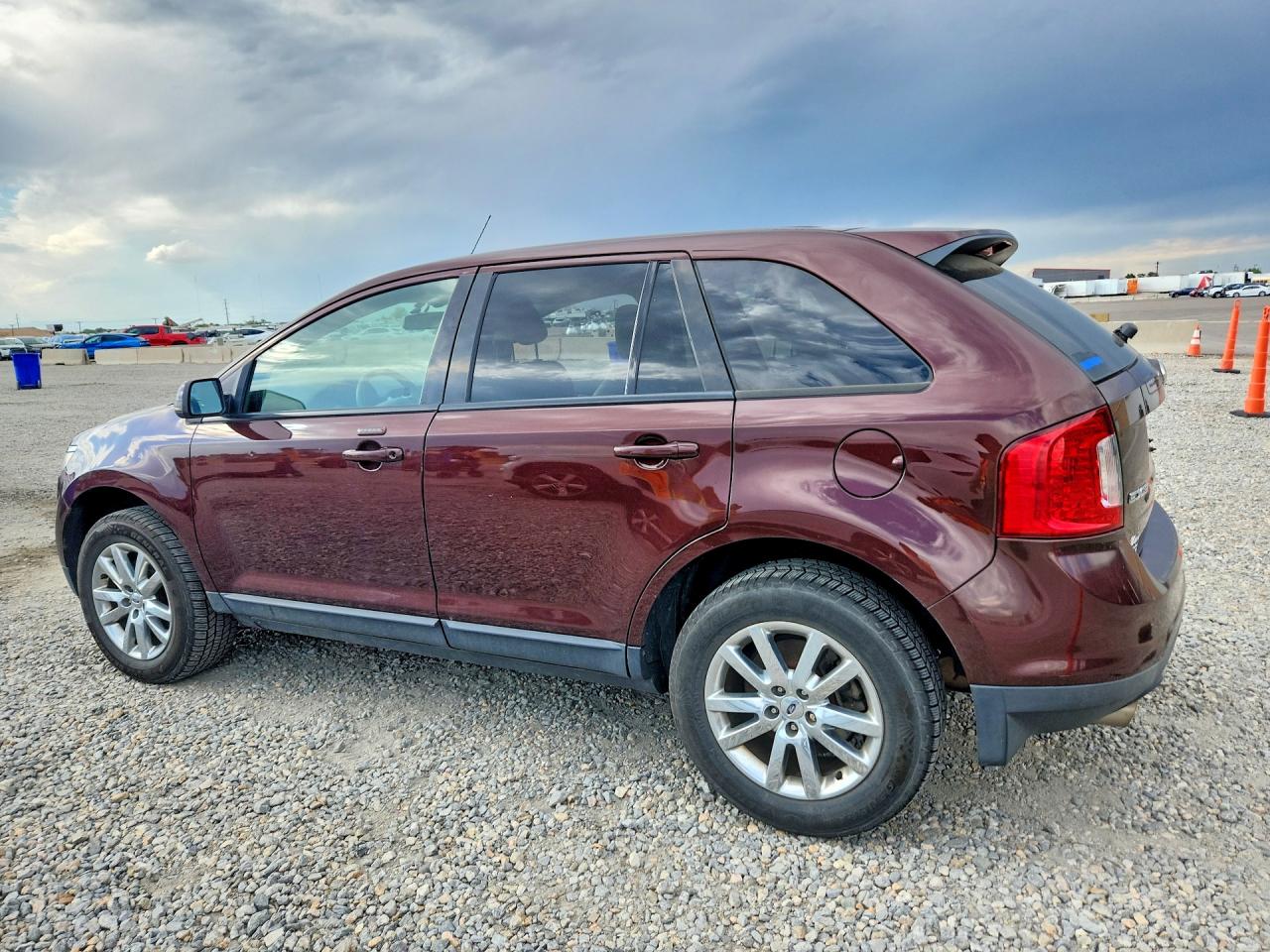 2012 Ford Edge Sel Burgundy vin: 2FMDK4JC3CBA27686