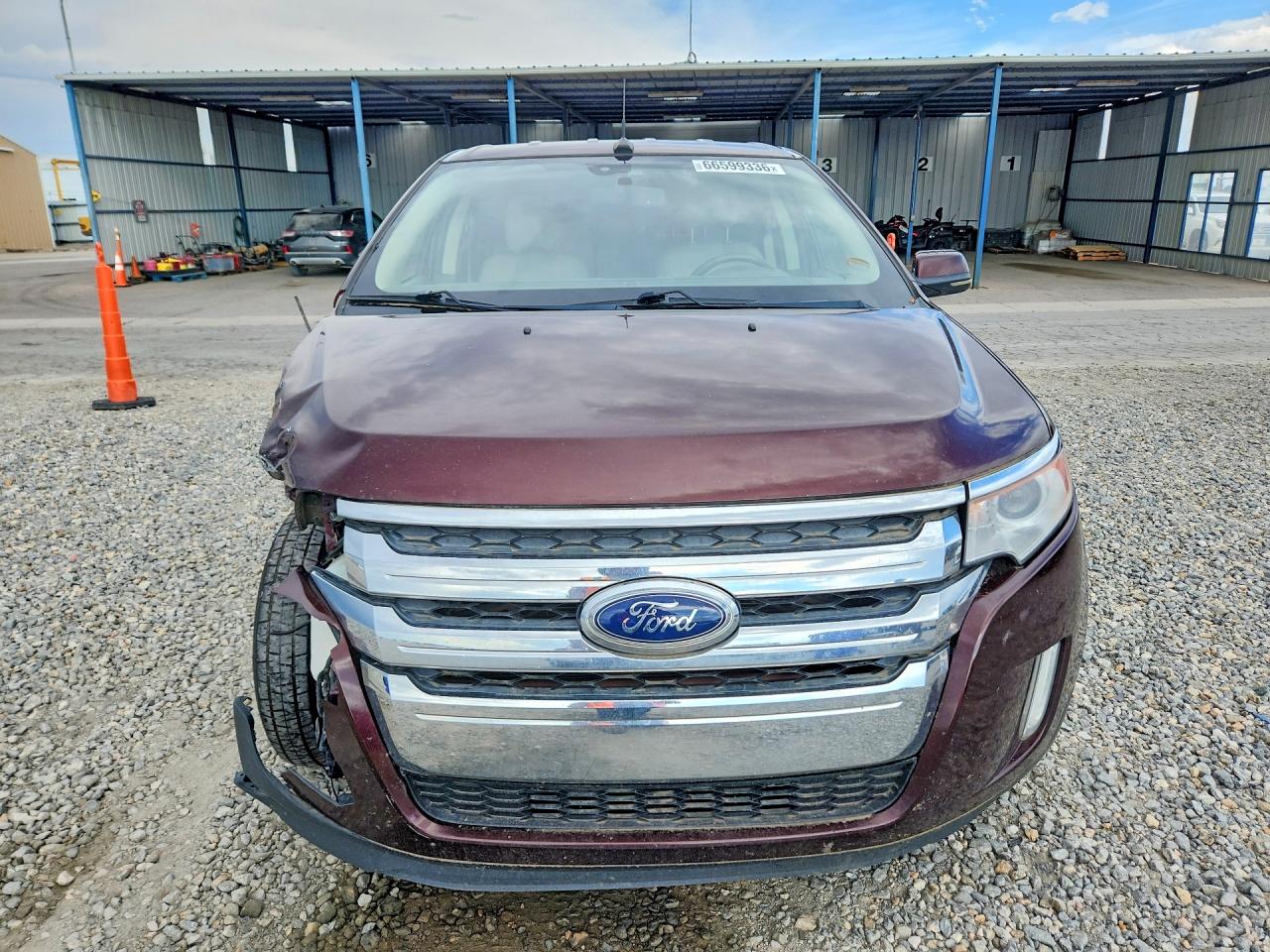 2012 Ford Edge Sel Burgundy vin: 2FMDK4JC3CBA27686
