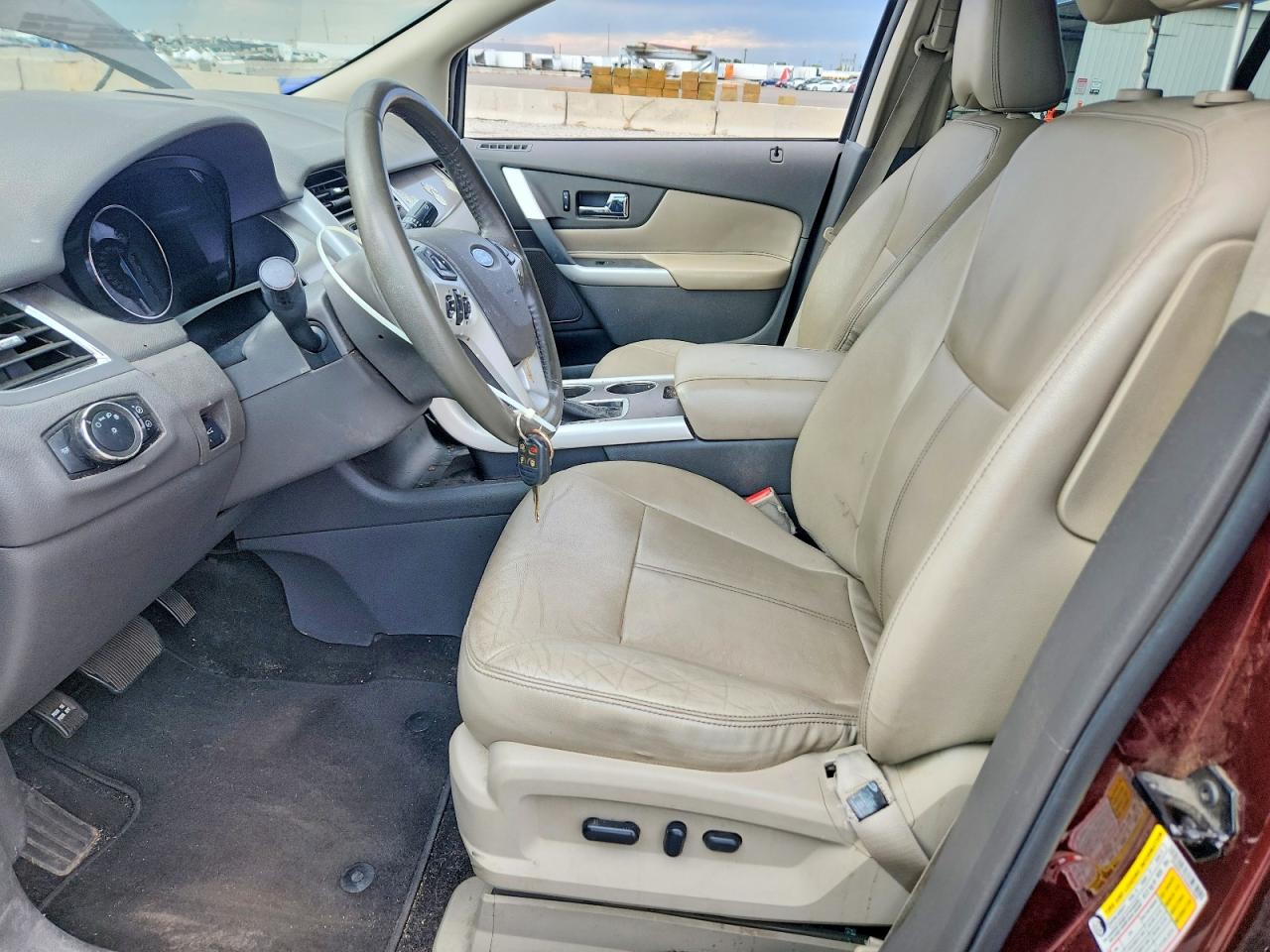 2012 Ford Edge Sel Burgundy vin: 2FMDK4JC3CBA27686