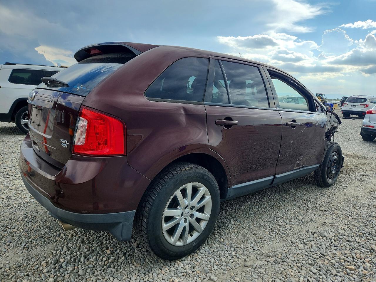 2012 Ford Edge Sel Burgundy vin: 2FMDK4JC3CBA27686