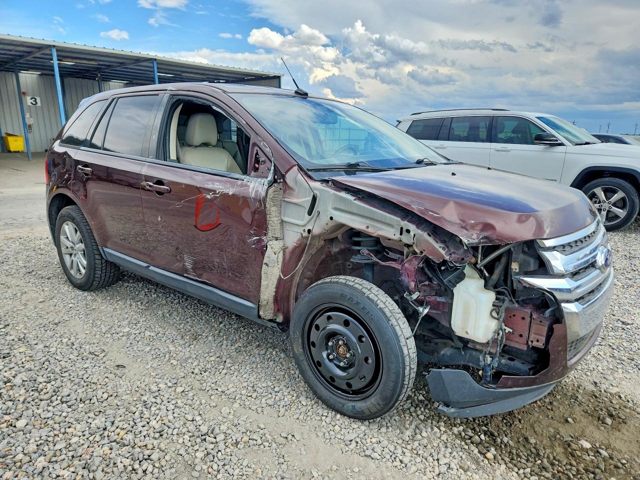 2012 Ford Edge Sel Burgundy vin: 2FMDK4JC3CBA27686