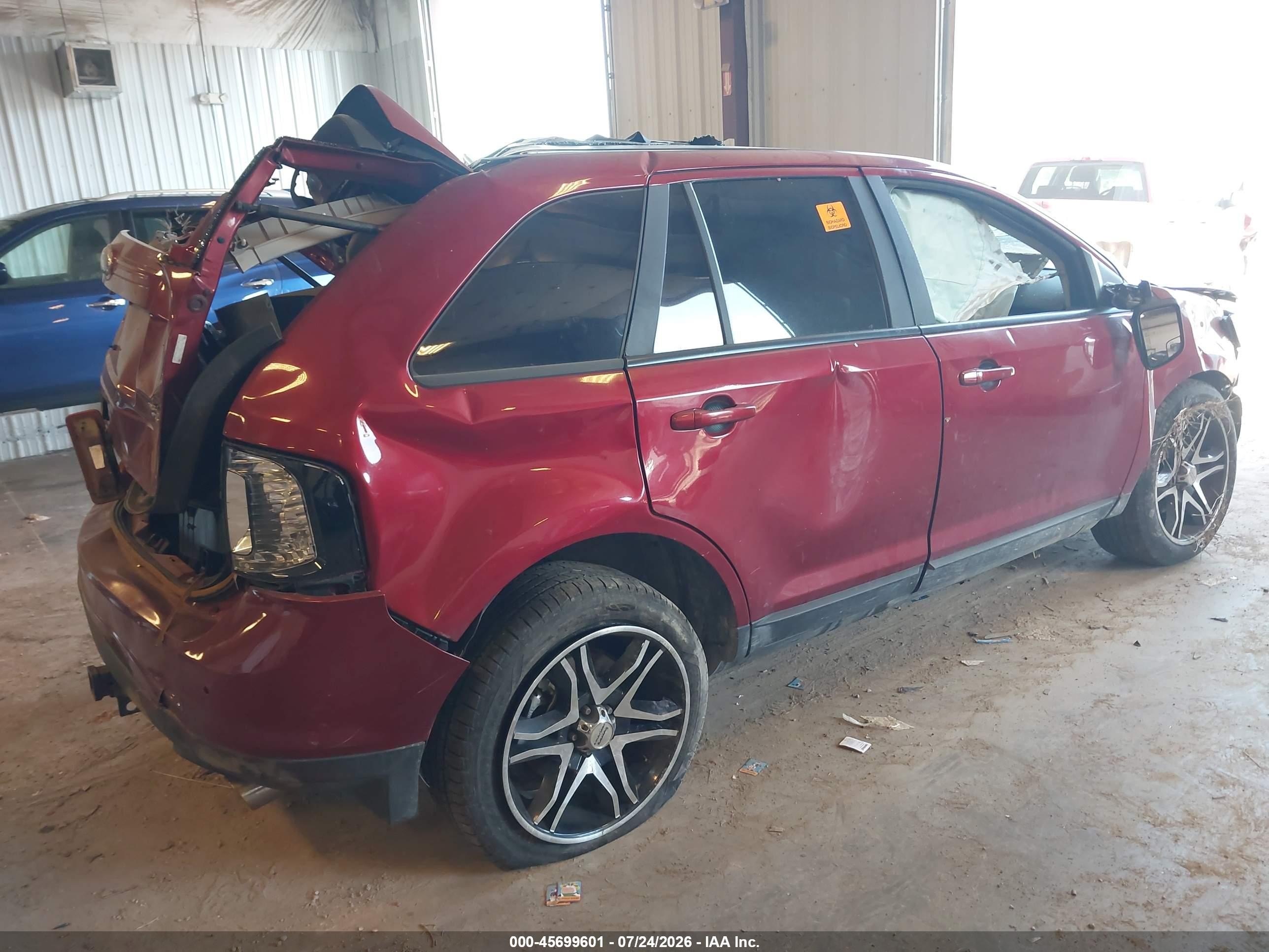 2013 Ford Edge Sel Red vin: 2FMDK4JC3DBA88828