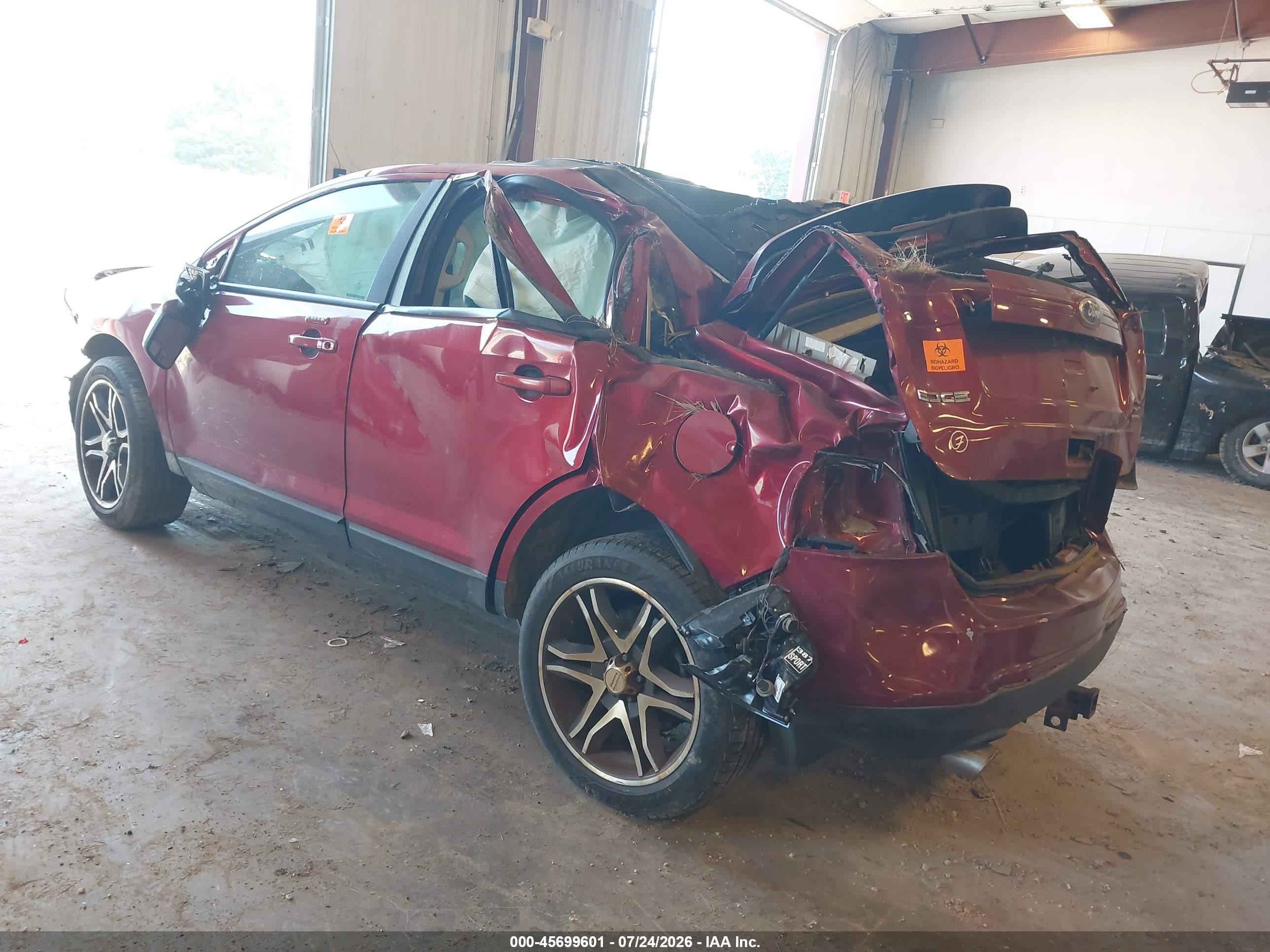 2013 Ford Edge Sel Red vin: 2FMDK4JC3DBA88828