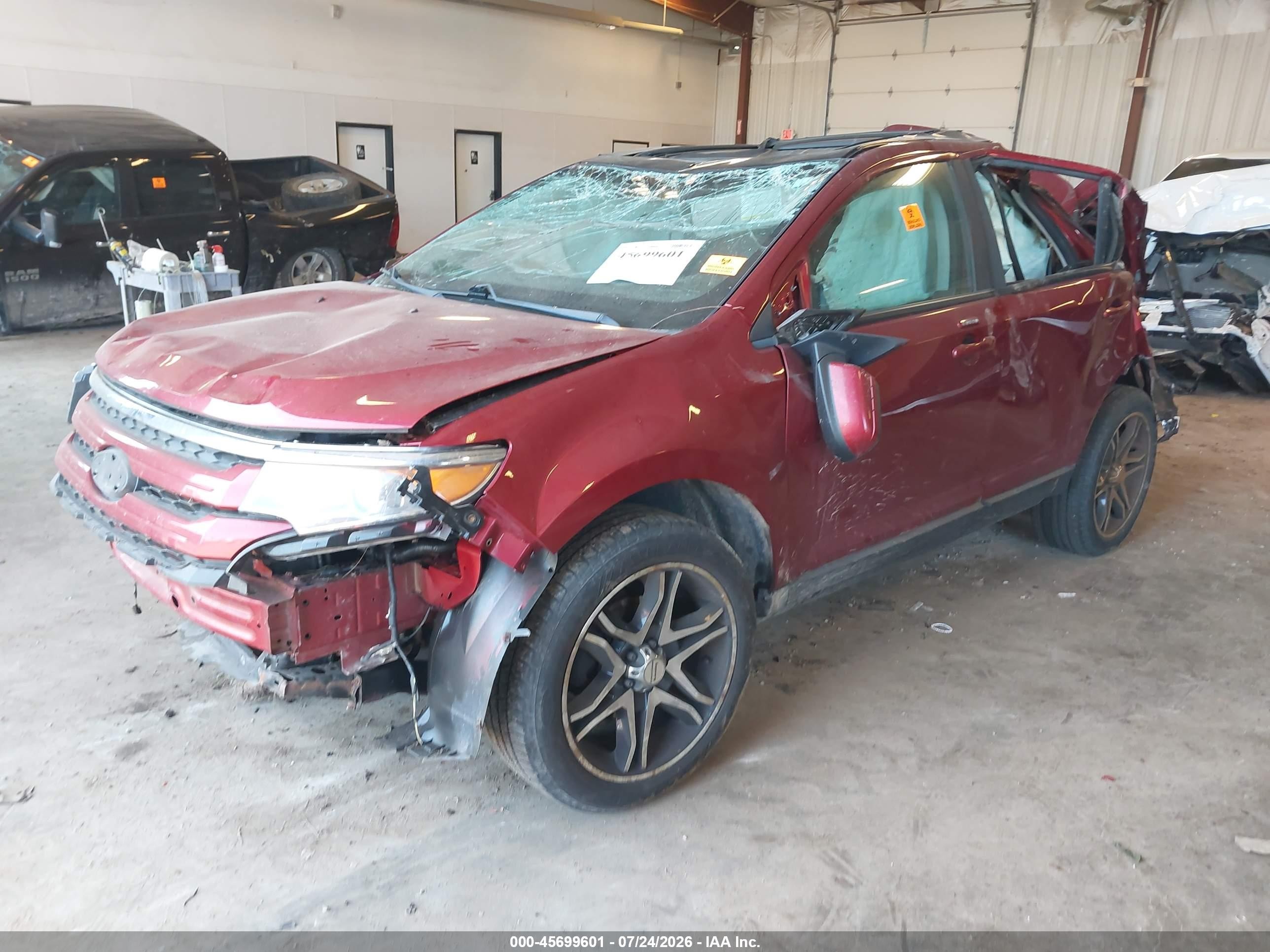 2013 Ford Edge Sel Red vin: 2FMDK4JC3DBA88828