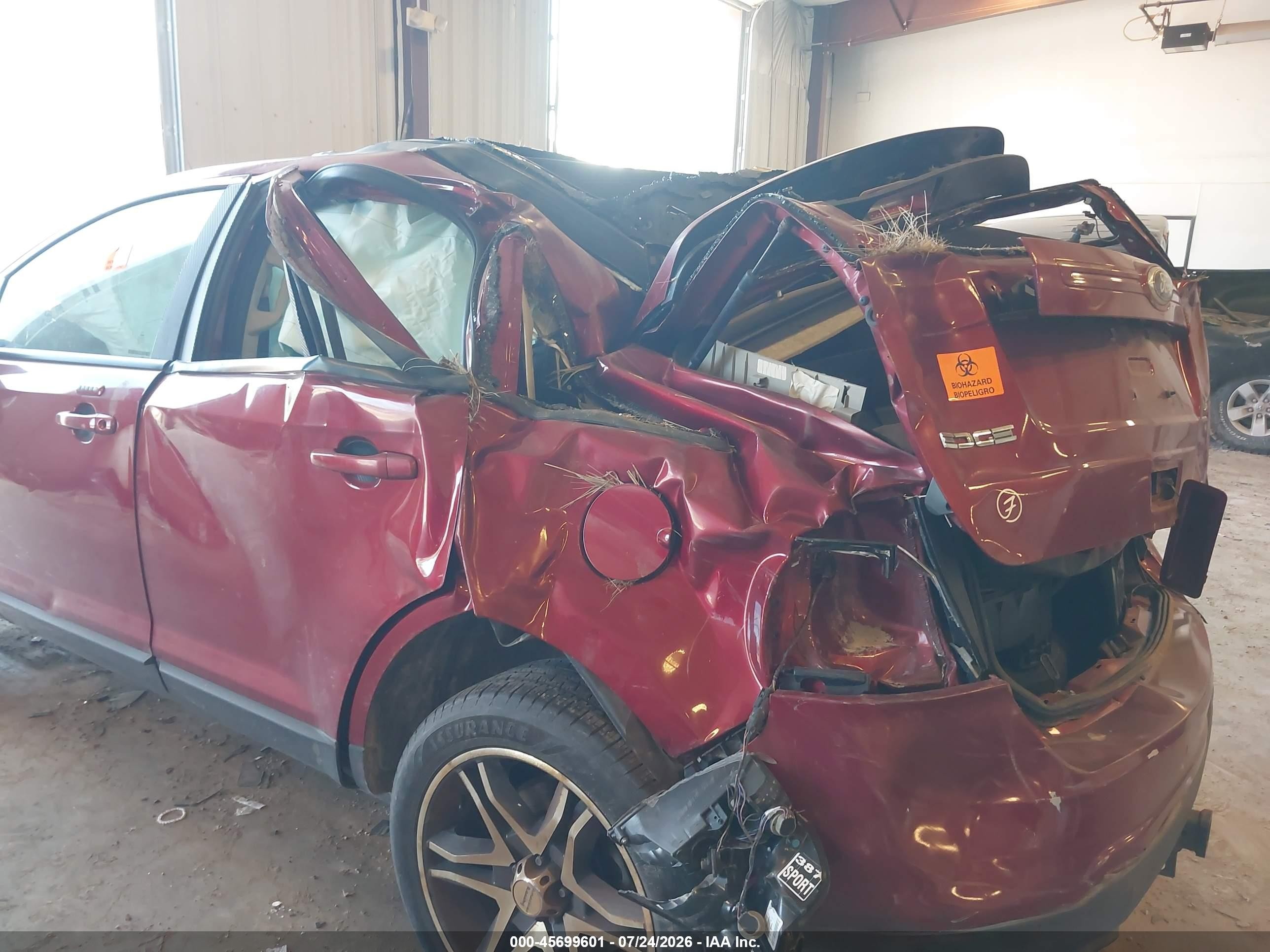 2013 Ford Edge Sel Red vin: 2FMDK4JC3DBA88828
