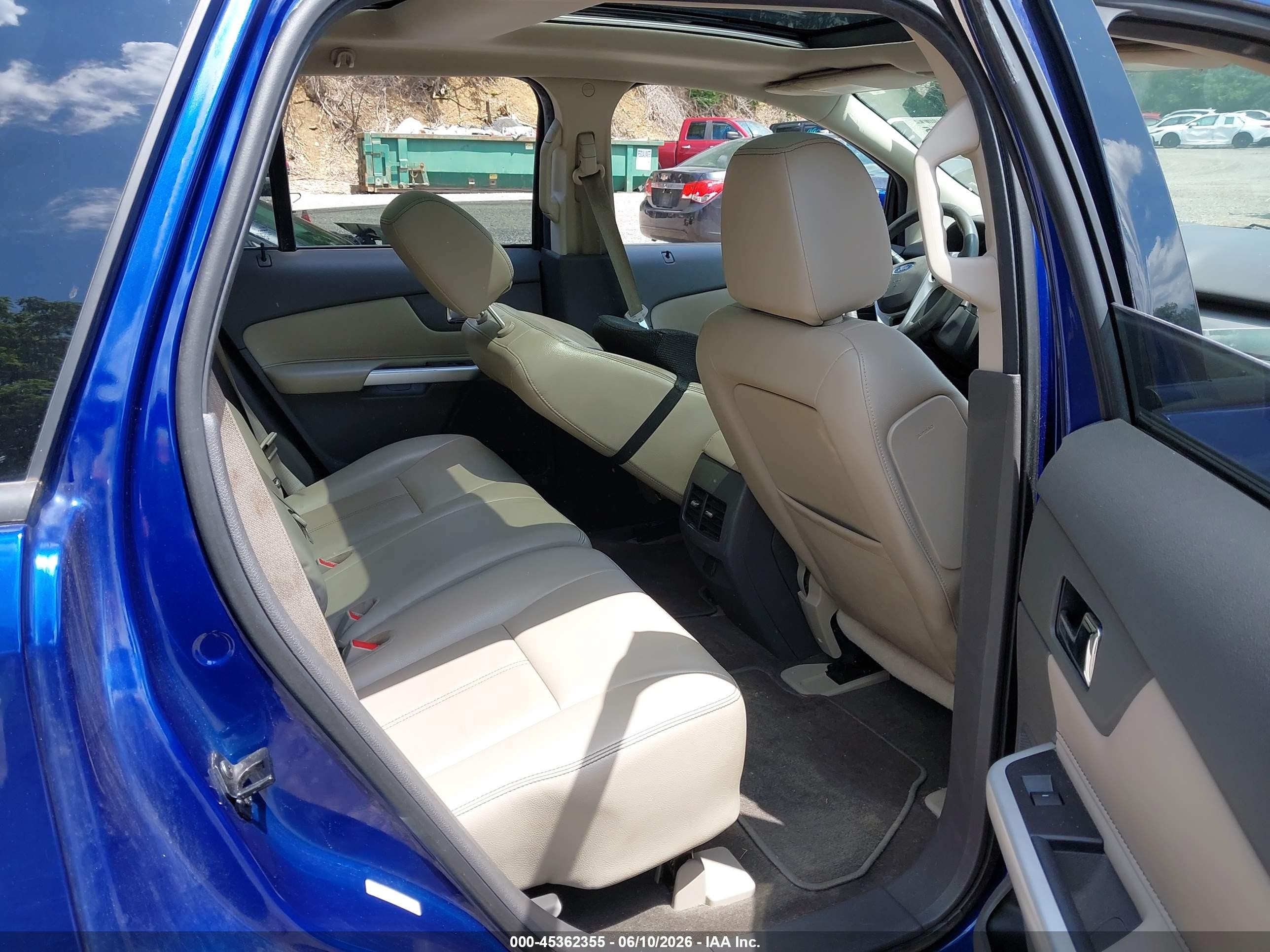 2013 Ford Edge Sel Blue vin: 2FMDK4JC3DBA97271