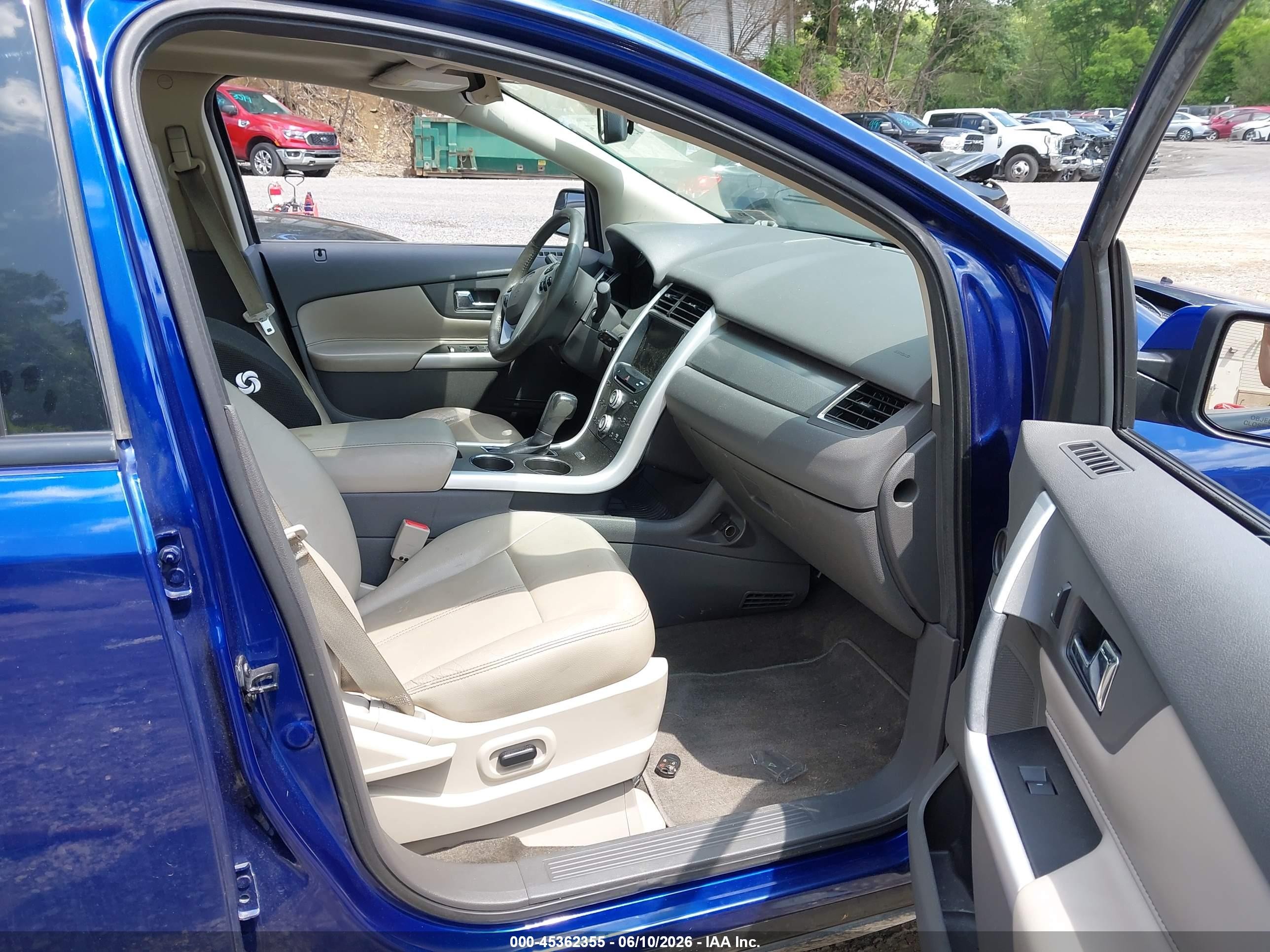 2013 Ford Edge Sel Blue vin: 2FMDK4JC3DBA97271