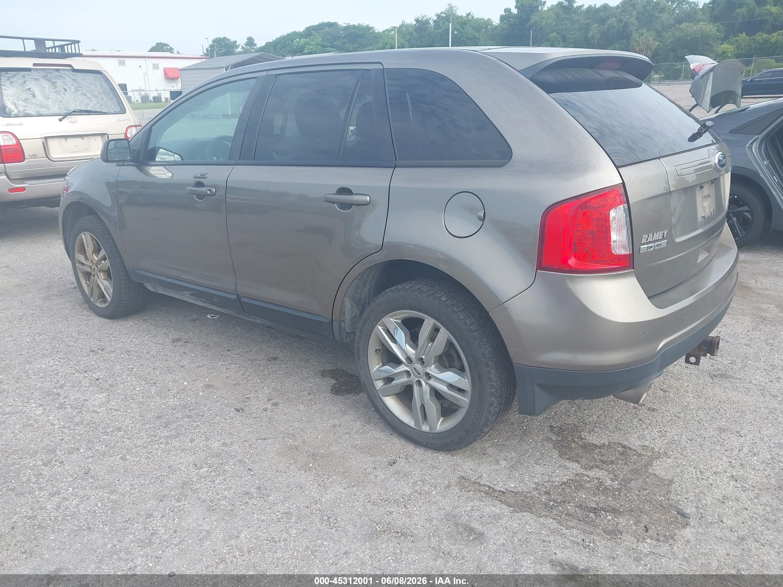 2013 Ford Edge Sel Серый vin: 2FMDK4JC3DBB20922
