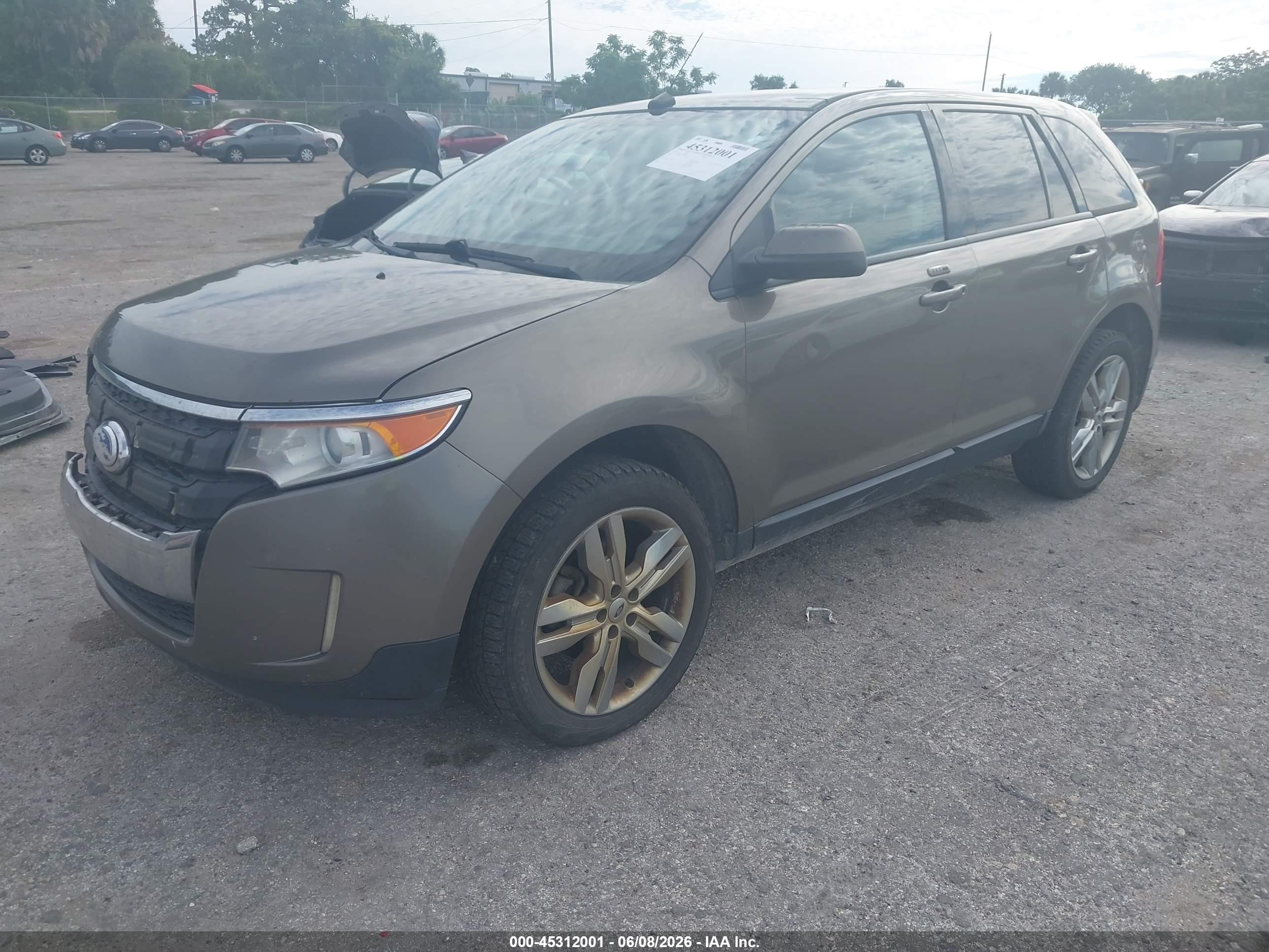 2013 Ford Edge Sel Серый vin: 2FMDK4JC3DBB20922