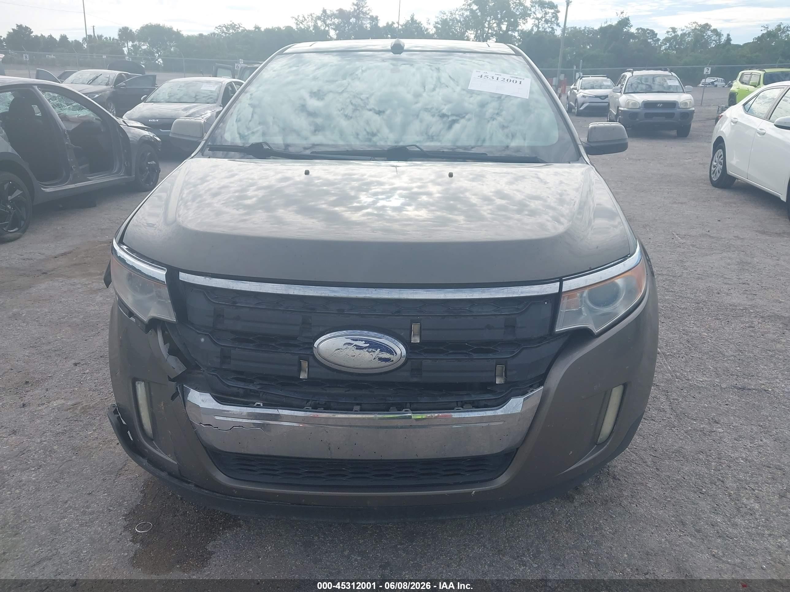 2013 Ford Edge Sel Серый vin: 2FMDK4JC3DBB20922
