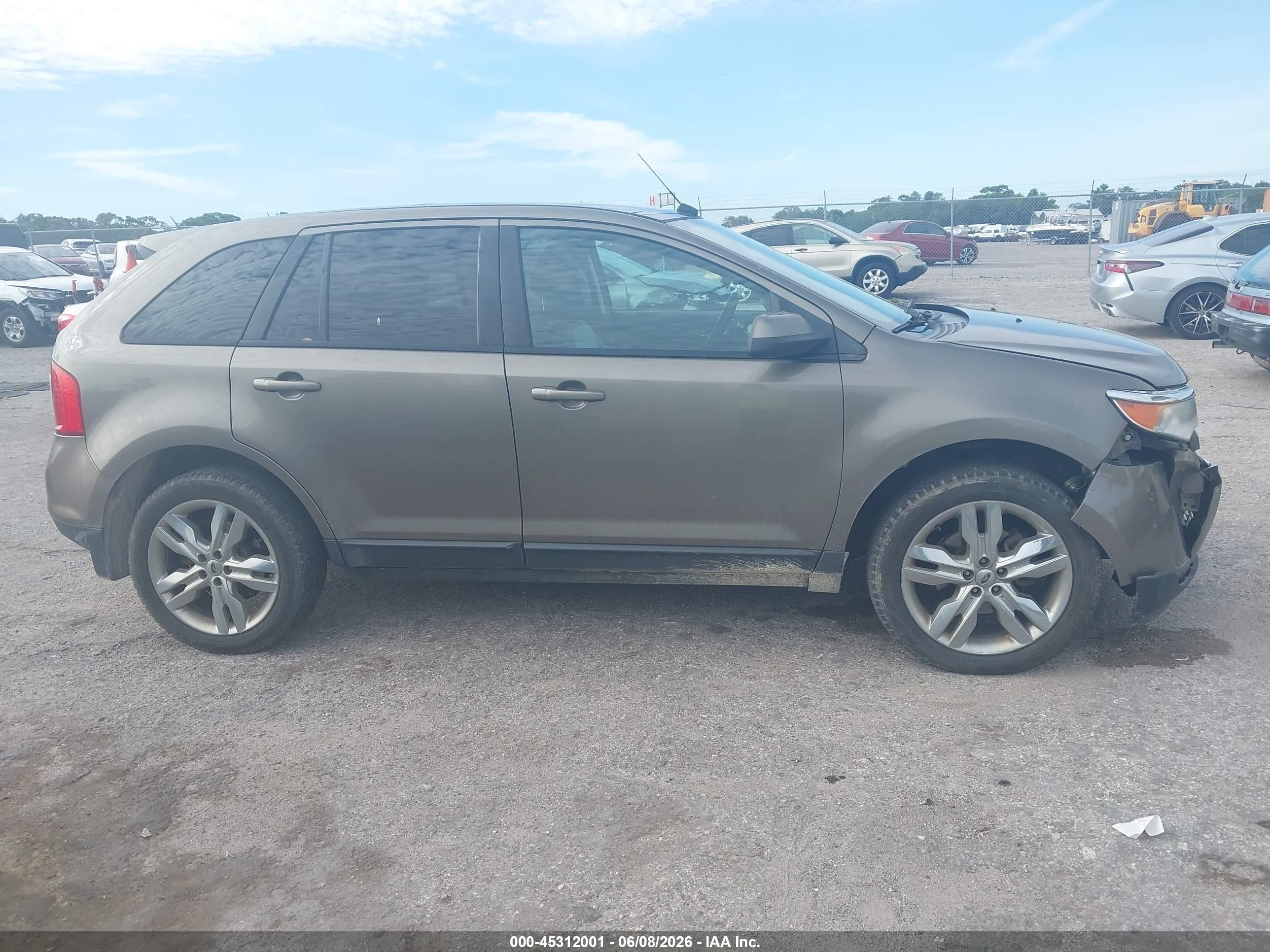 2013 Ford Edge Sel Серый vin: 2FMDK4JC3DBB20922