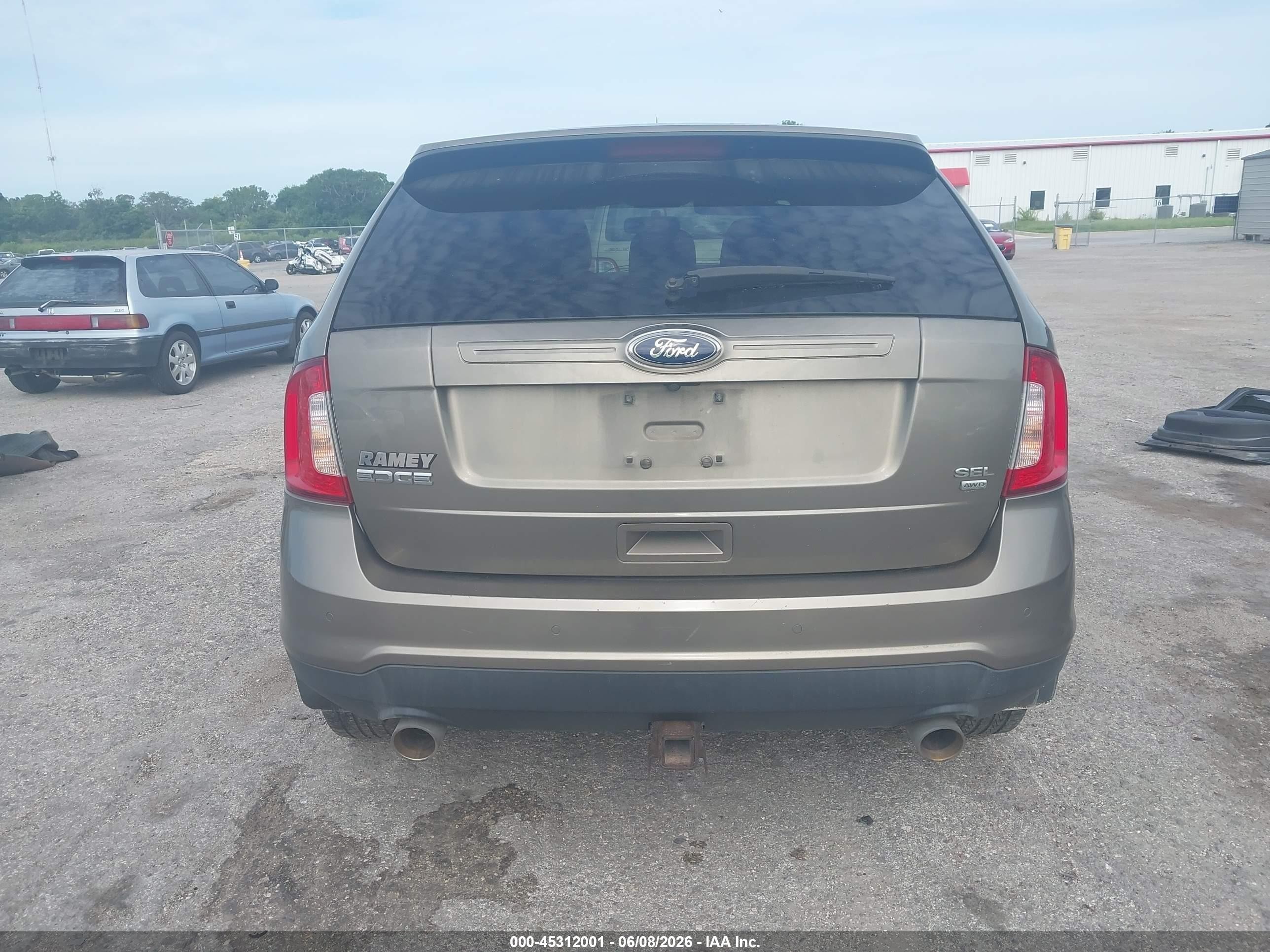 2013 Ford Edge Sel Серый vin: 2FMDK4JC3DBB20922