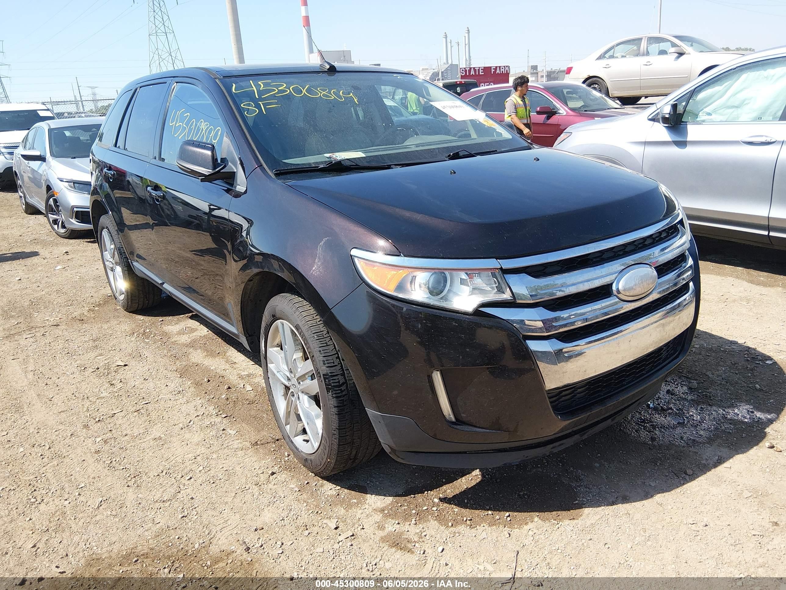2013 Ford Edge Sel Black vin: 2FMDK4JC3DBB36506