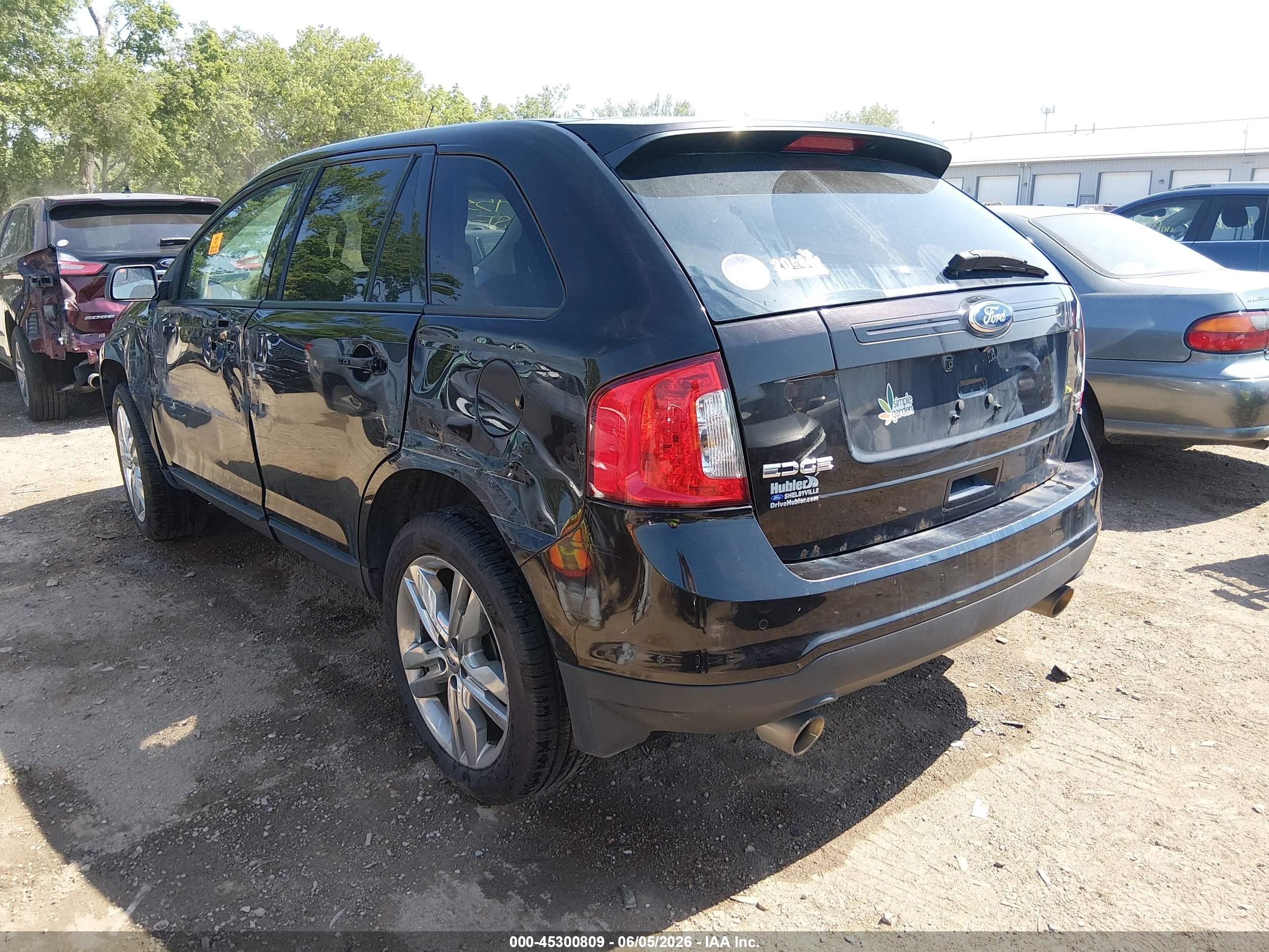 2013 Ford Edge Sel Black vin: 2FMDK4JC3DBB36506