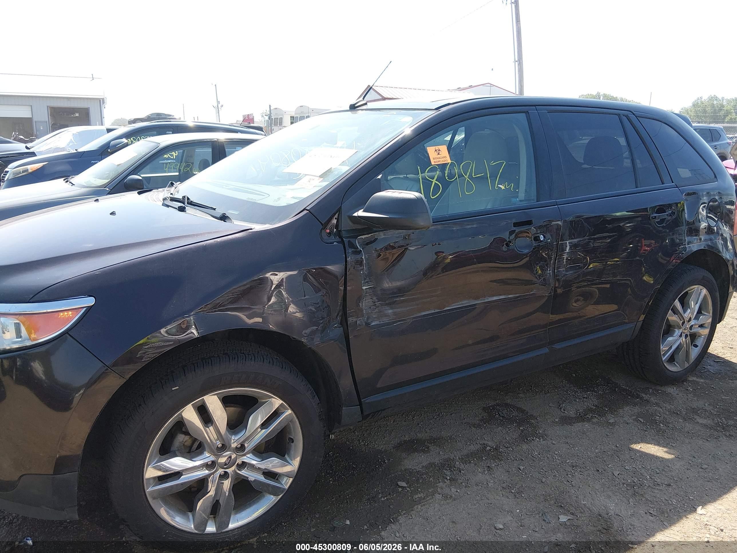 2013 Ford Edge Sel Black vin: 2FMDK4JC3DBB36506