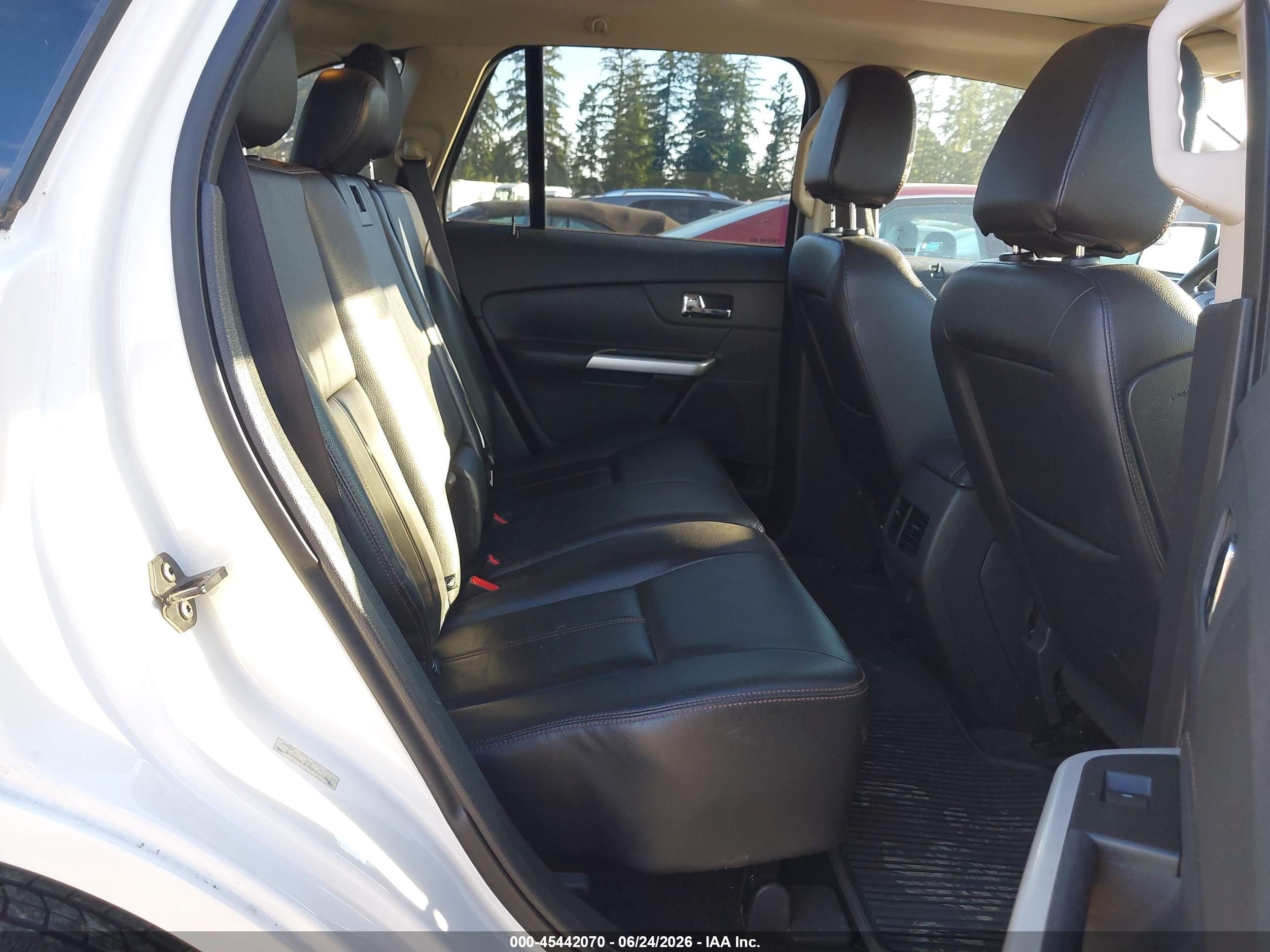 2013 Ford Edge Sel White vin: 2FMDK4JC3DBB67304