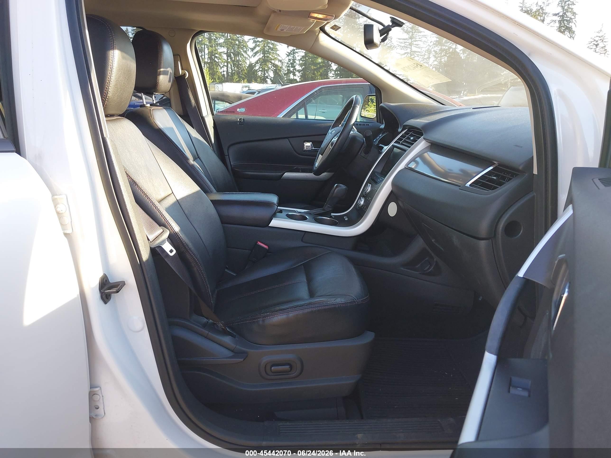 2013 Ford Edge Sel White vin: 2FMDK4JC3DBB67304