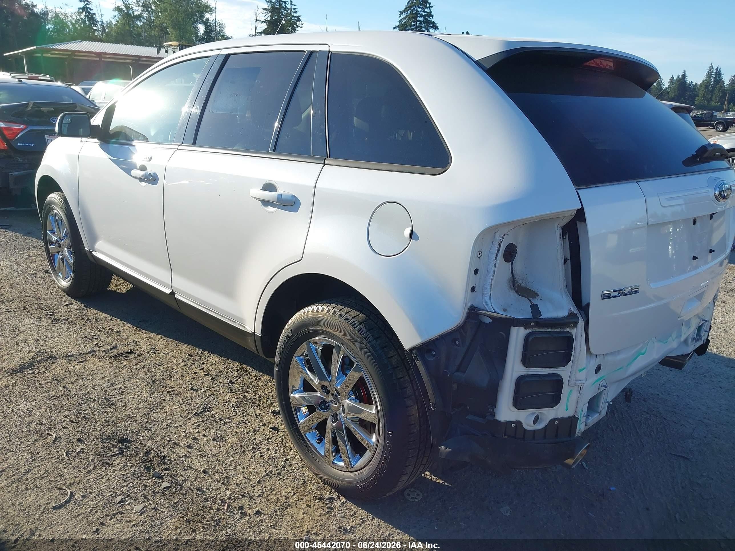 2013 Ford Edge Sel White vin: 2FMDK4JC3DBB67304