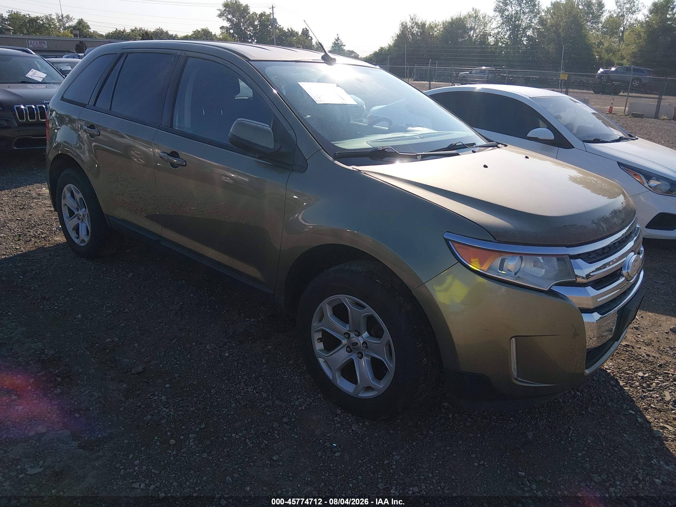 2013 Ford Edge Sel Gold vin: 2FMDK4JC3DBB69442