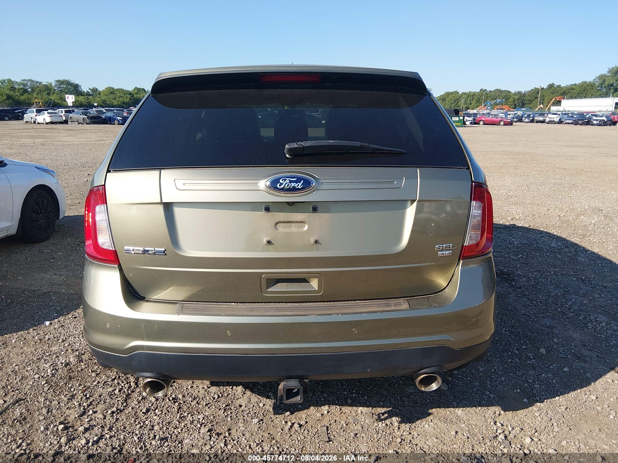 2013 Ford Edge Sel Gold vin: 2FMDK4JC3DBB69442
