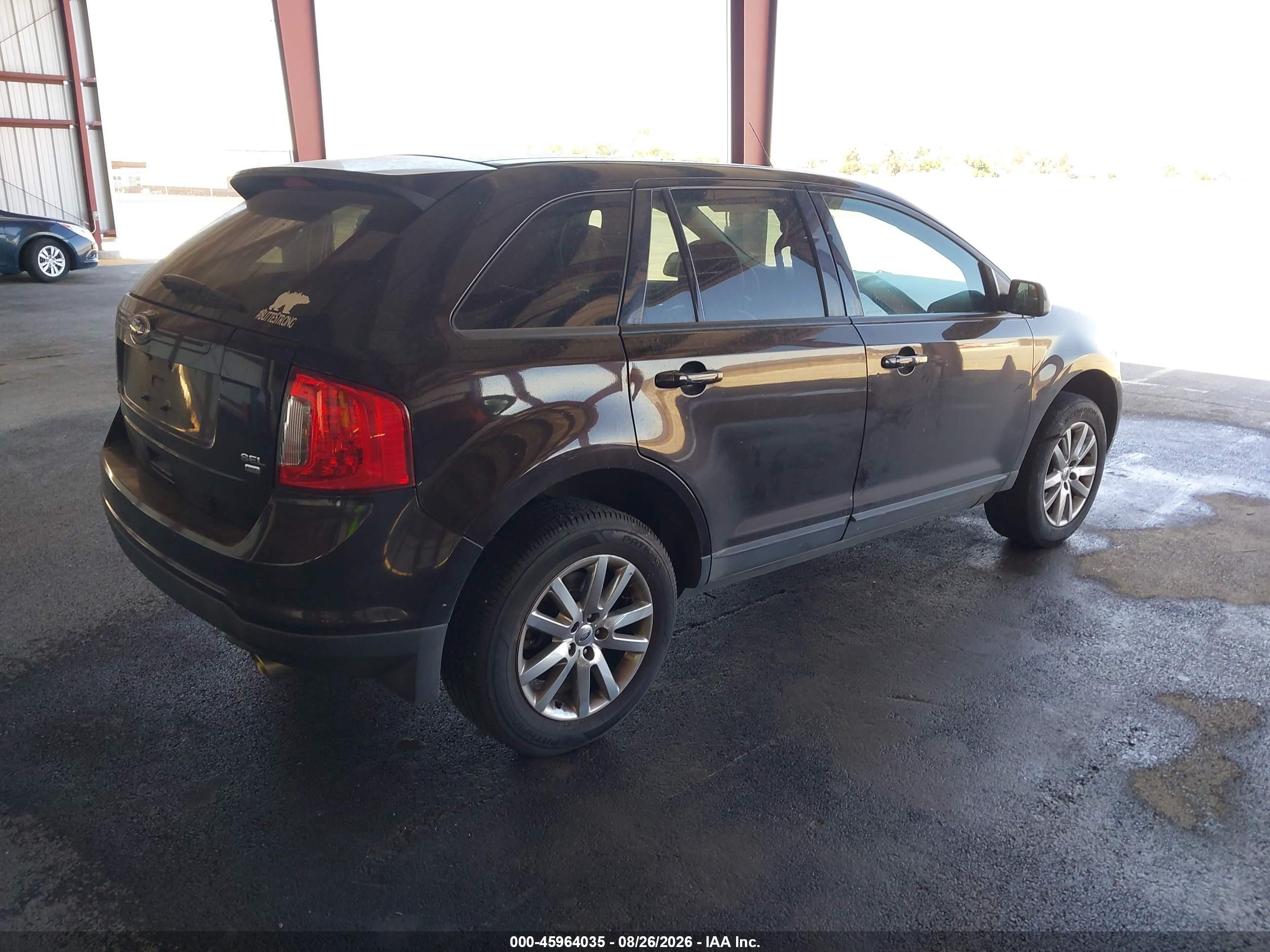2013 Ford Edge Sel Black vin: 2FMDK4JC3DBE34764