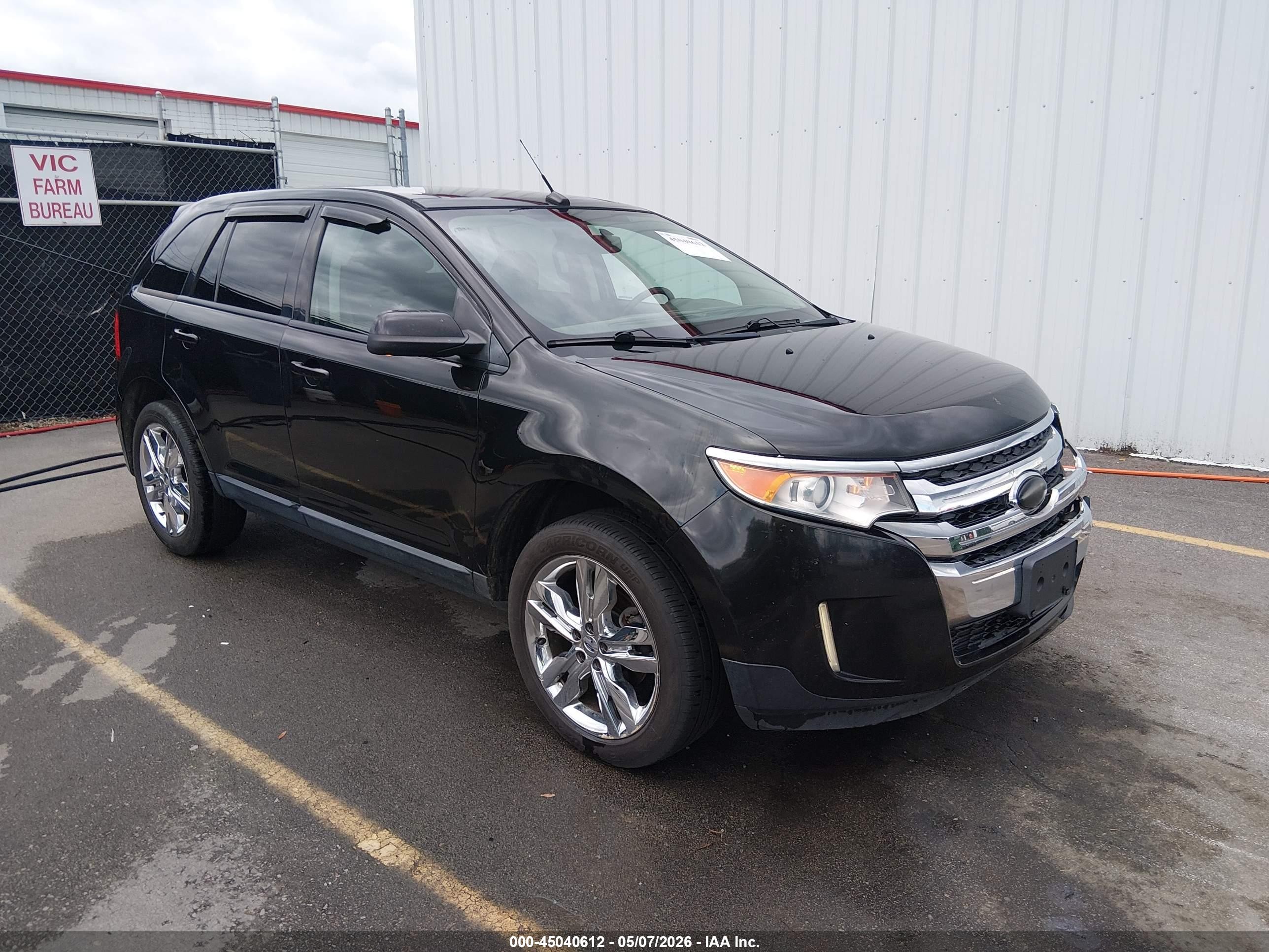 2014 Ford Edge Sel Черный vin: 2FMDK4JC3EBA14066