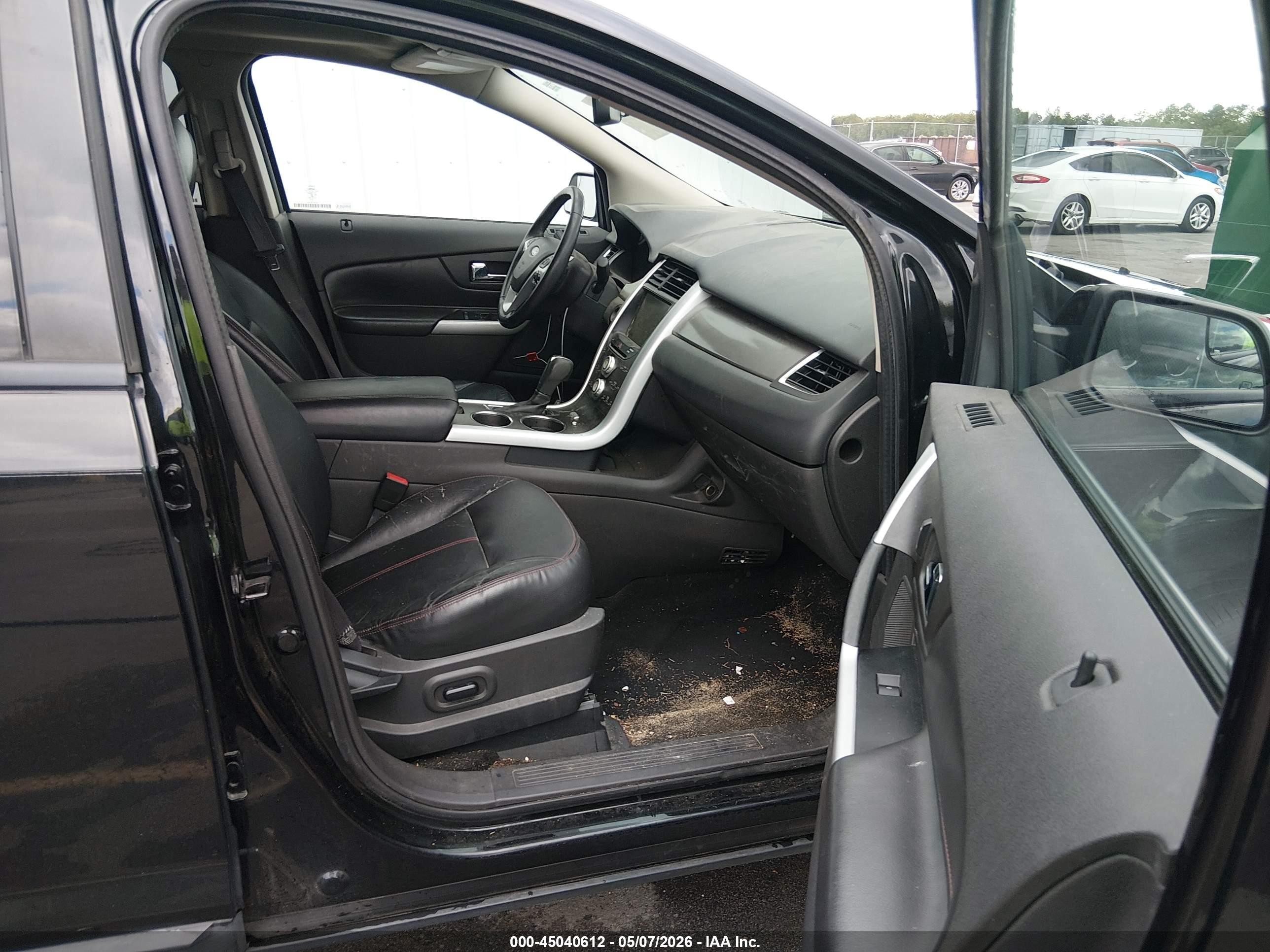 2014 Ford Edge Sel Черный vin: 2FMDK4JC3EBA14066