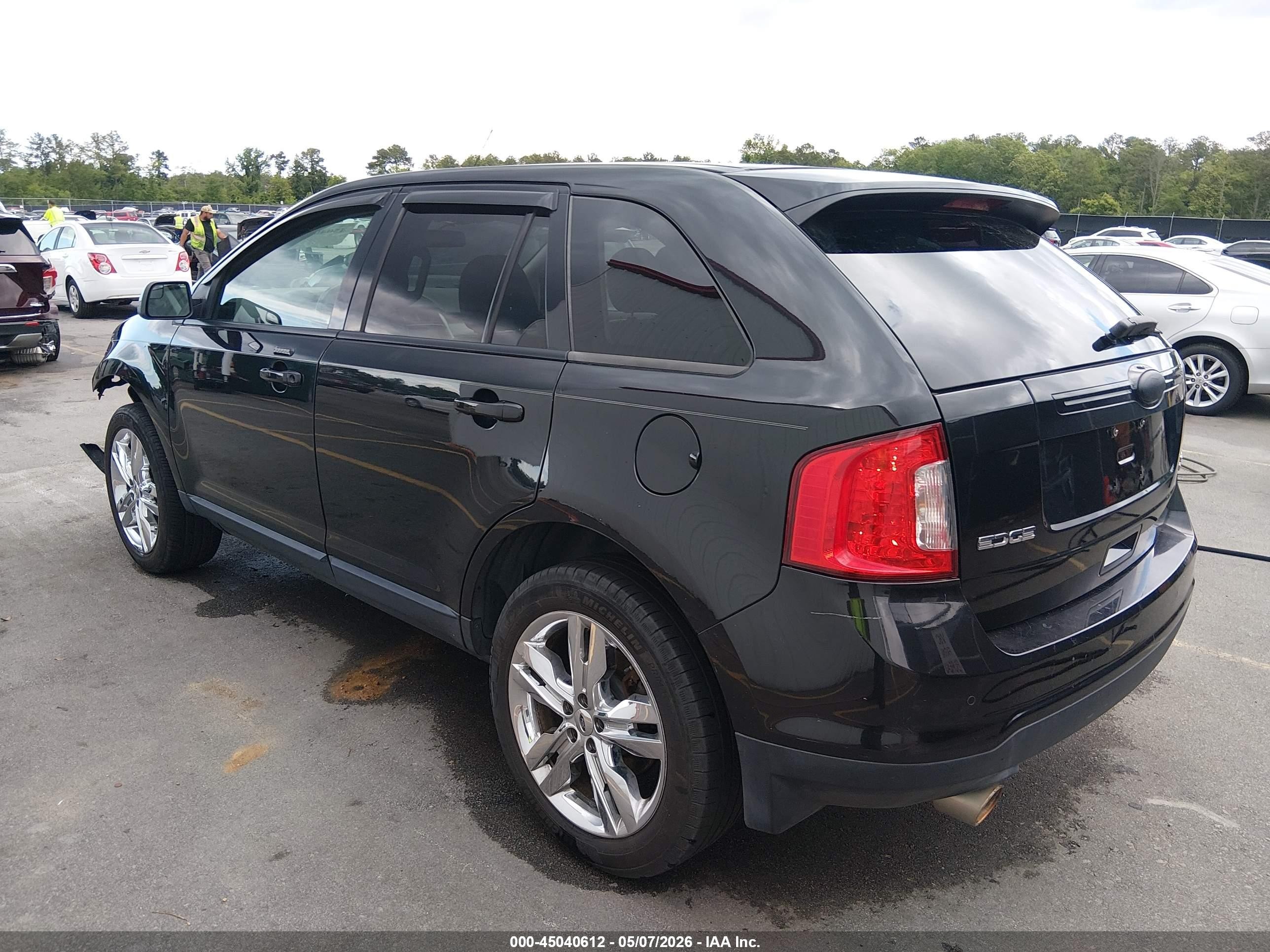 2014 Ford Edge Sel Черный vin: 2FMDK4JC3EBA14066