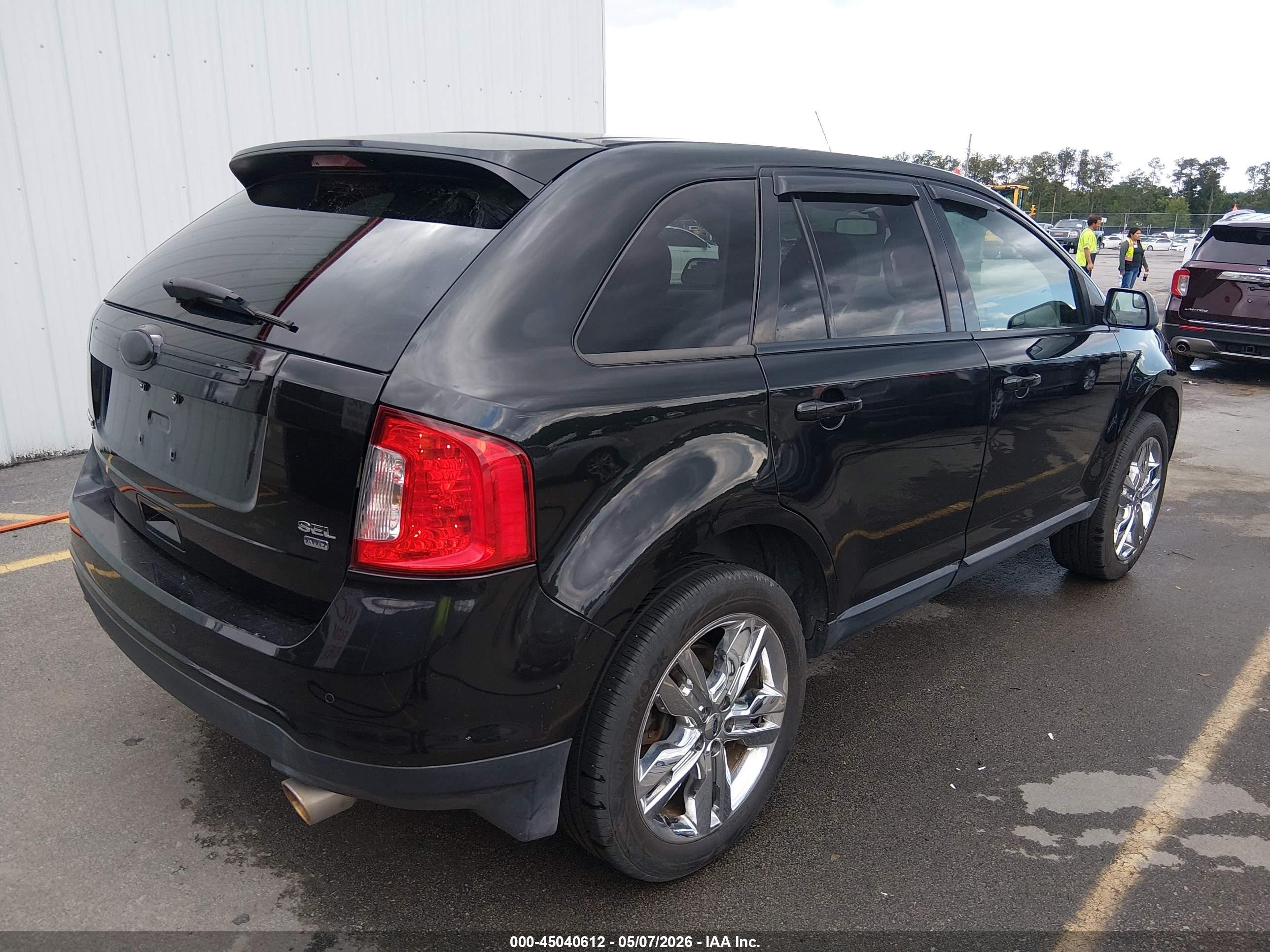 2014 Ford Edge Sel Черный vin: 2FMDK4JC3EBA14066