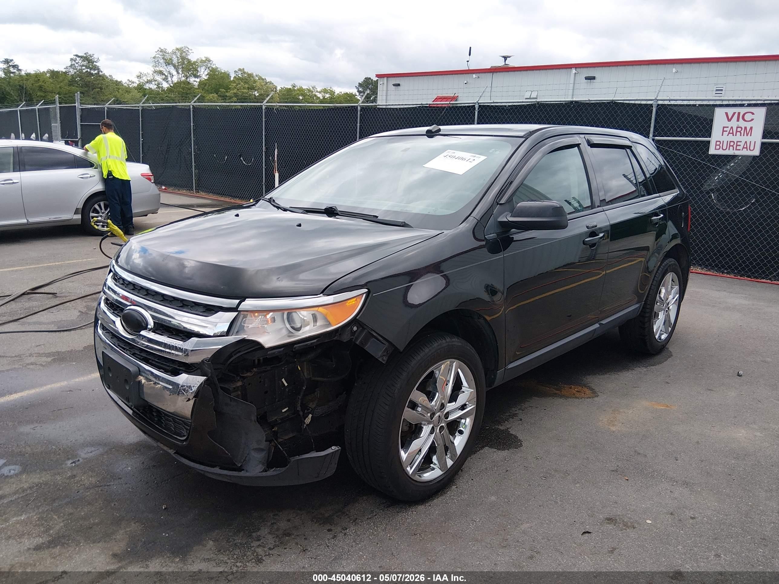 2014 Ford Edge Sel Черный vin: 2FMDK4JC3EBA14066